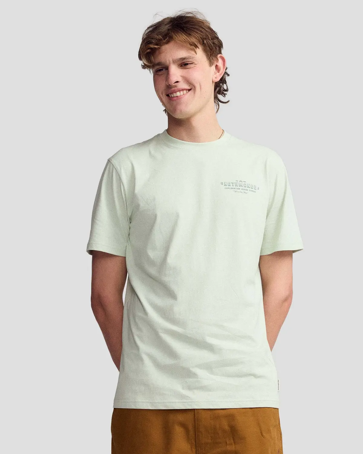 Men's Exploration Organic Cotton T-Shirt - Light Sage 1
