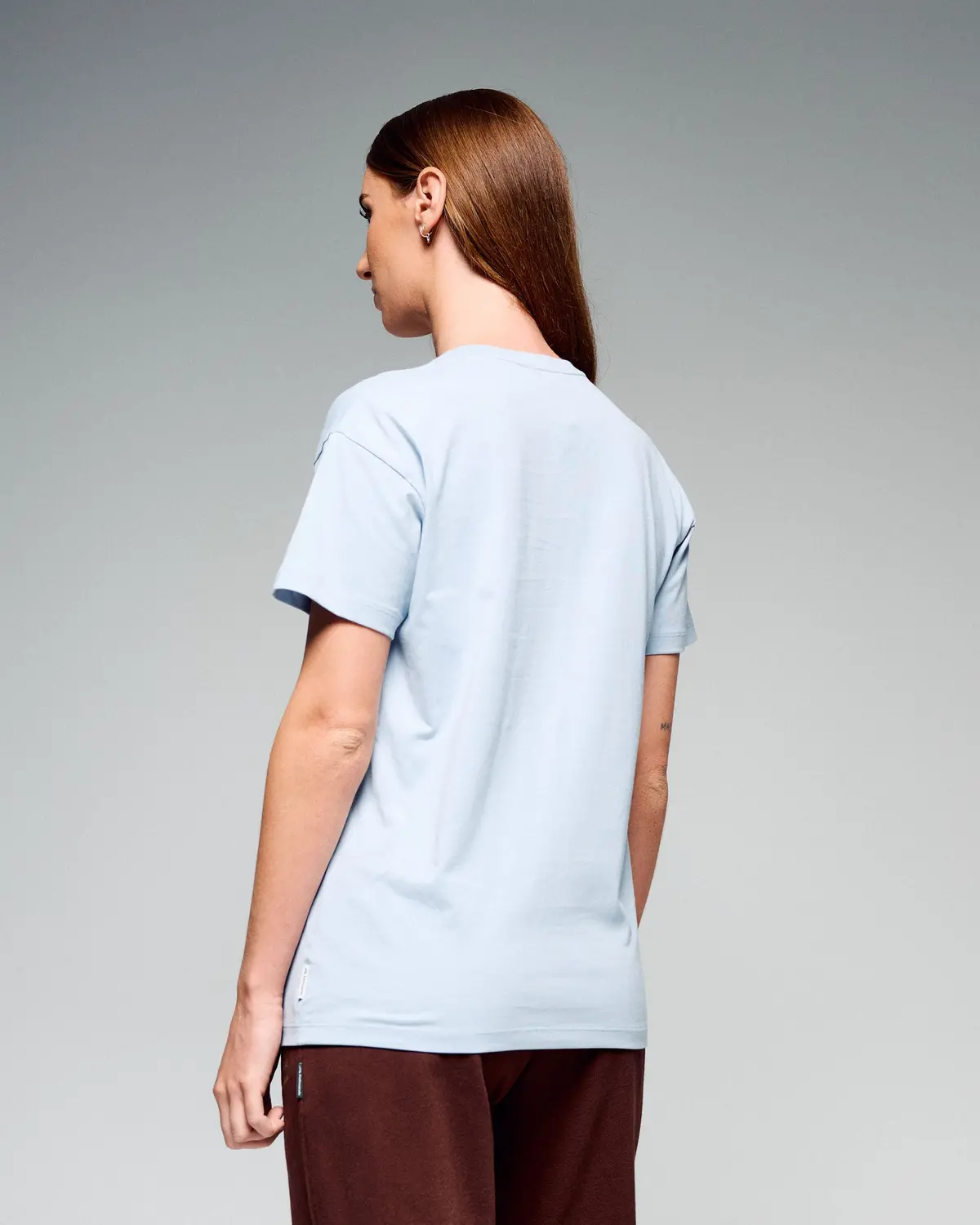 Women's Mountain Sunset Organic Cotton T-Shirt - Tech Blue 4