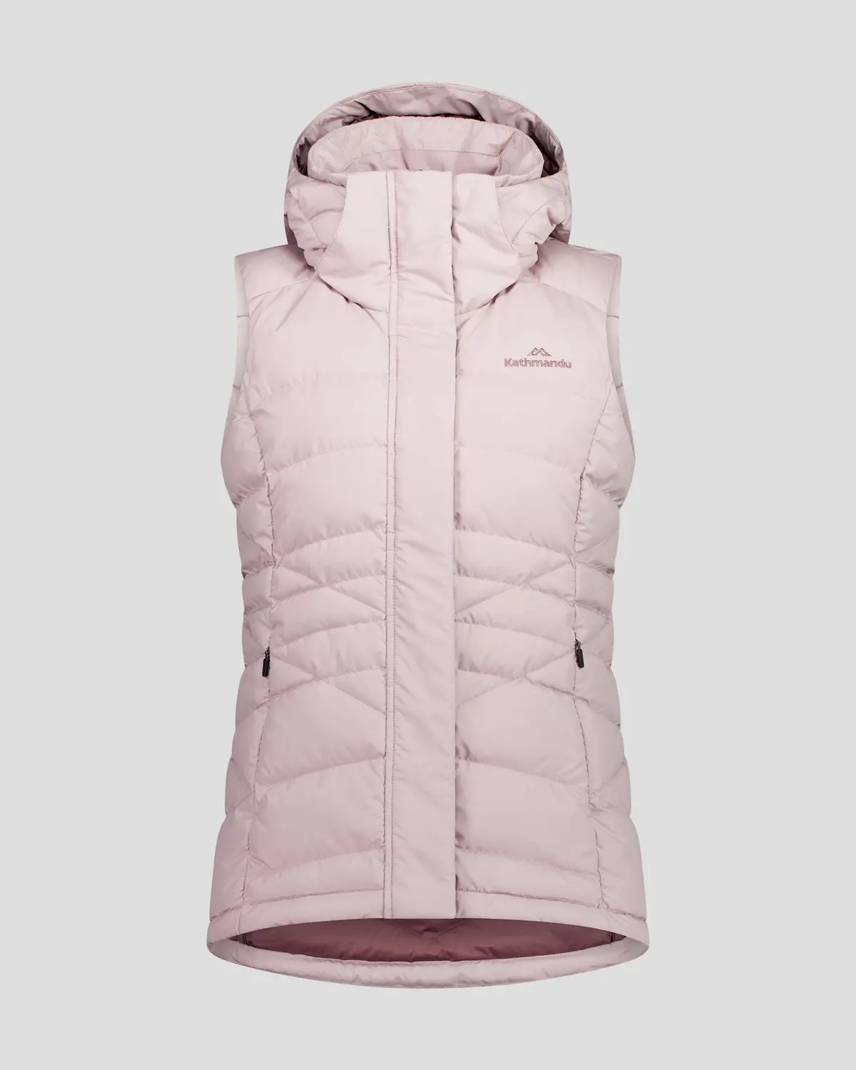 Women's Winterburn Hooded Down Vest - Light Thistle 1