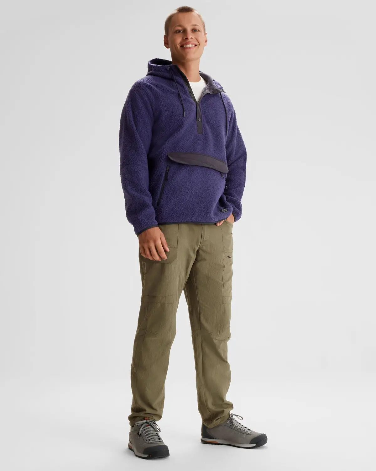 Men's Co-Z High Pile Hooded Pullover  - Dark Horizon 1