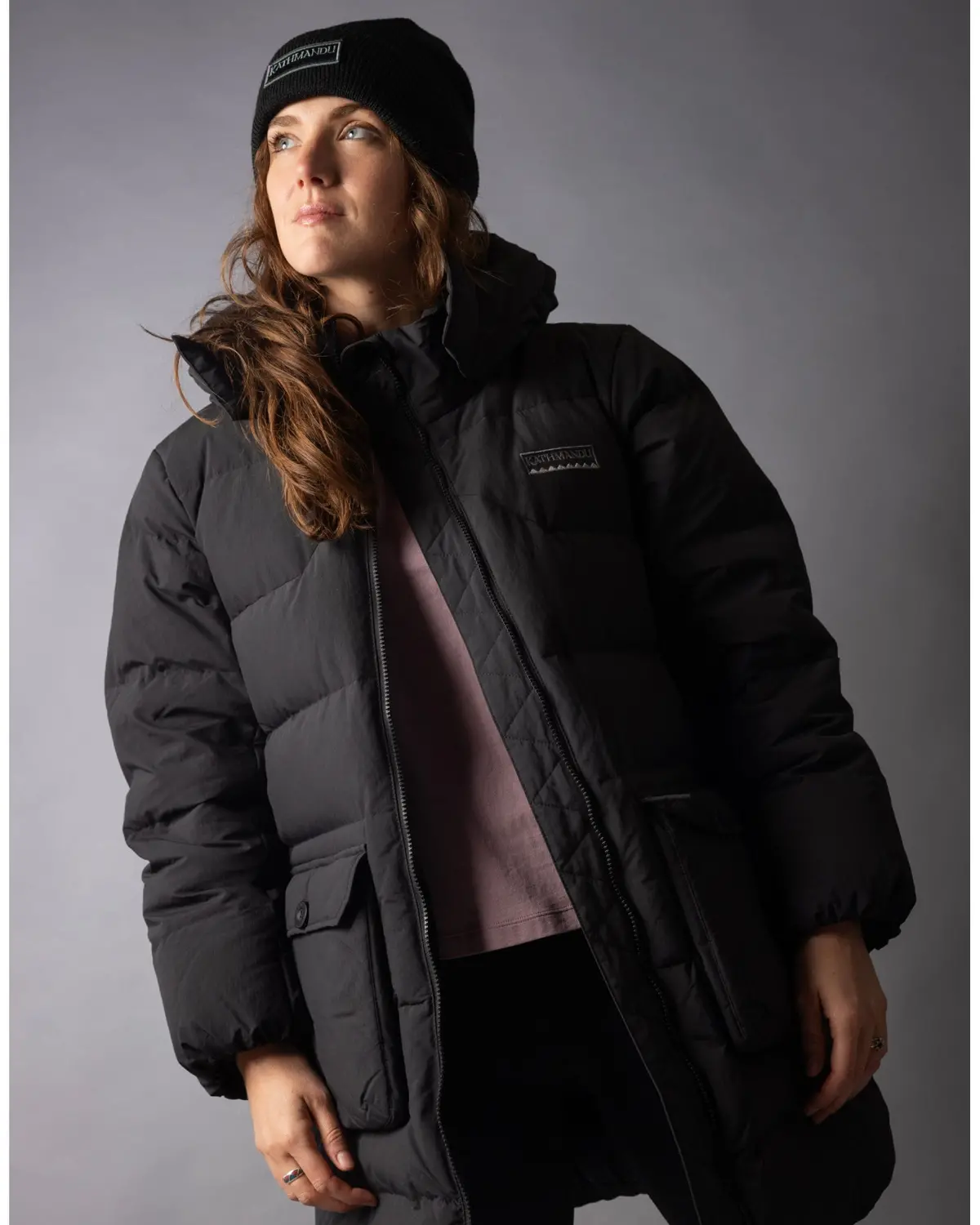 Women's Epiq Down Heritage Parka Jacket - Black Stingray 1