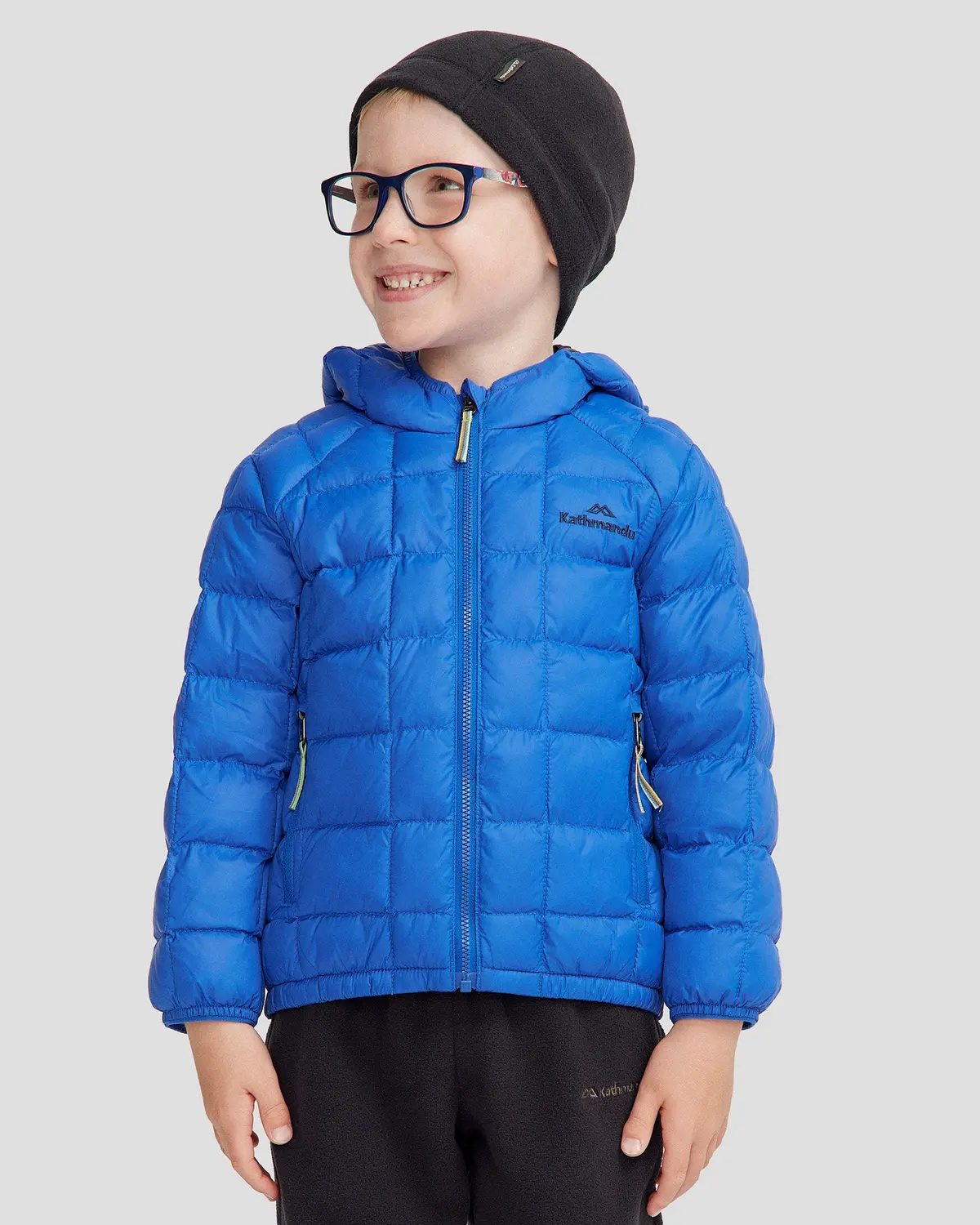 Kids' Heli Insulated Hooded Jacket - Peak Blue 1