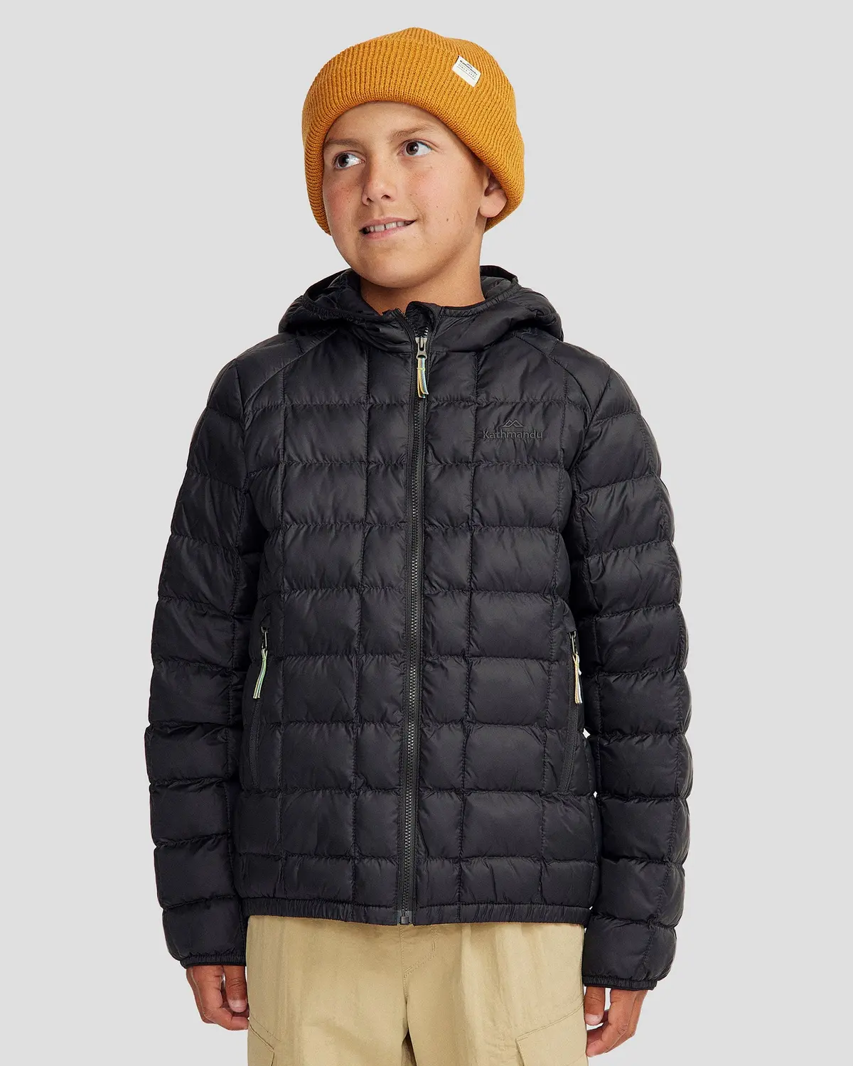 Youth Heli Insulated Hooded Jacket - Black Stingray 1