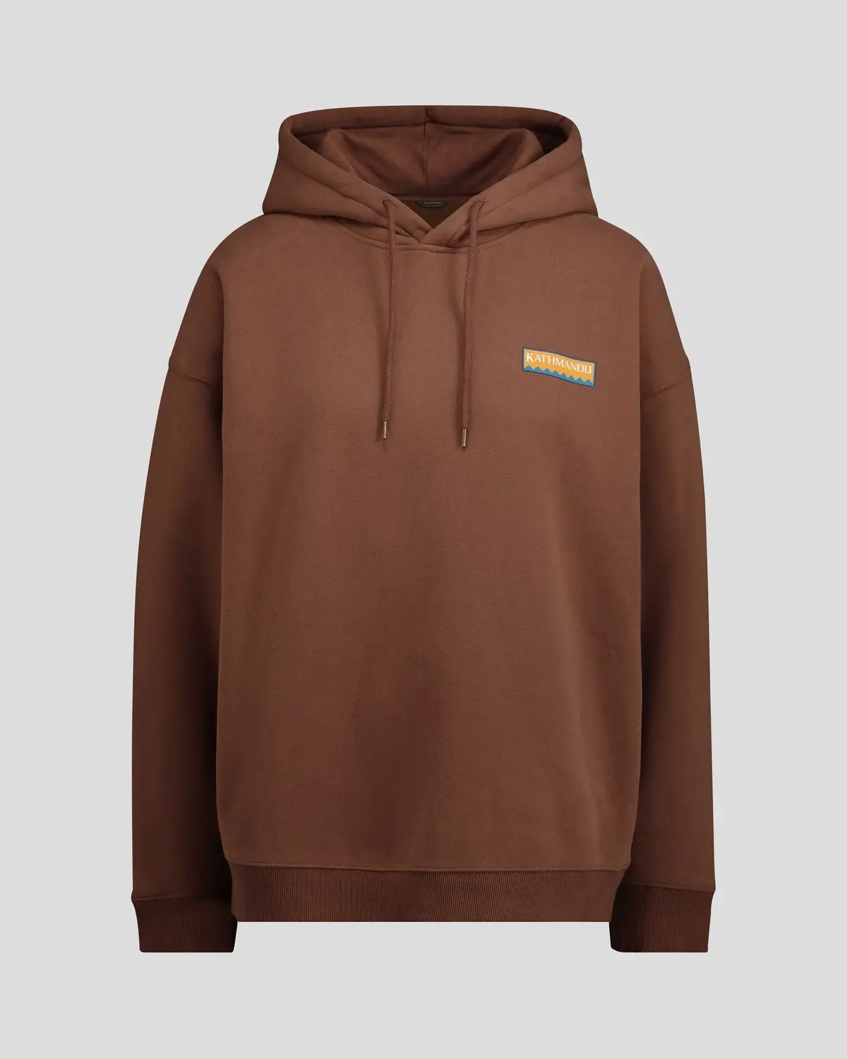 Women's Kathmandu Heritage Logo Slouchy Hoodie - Brown 6