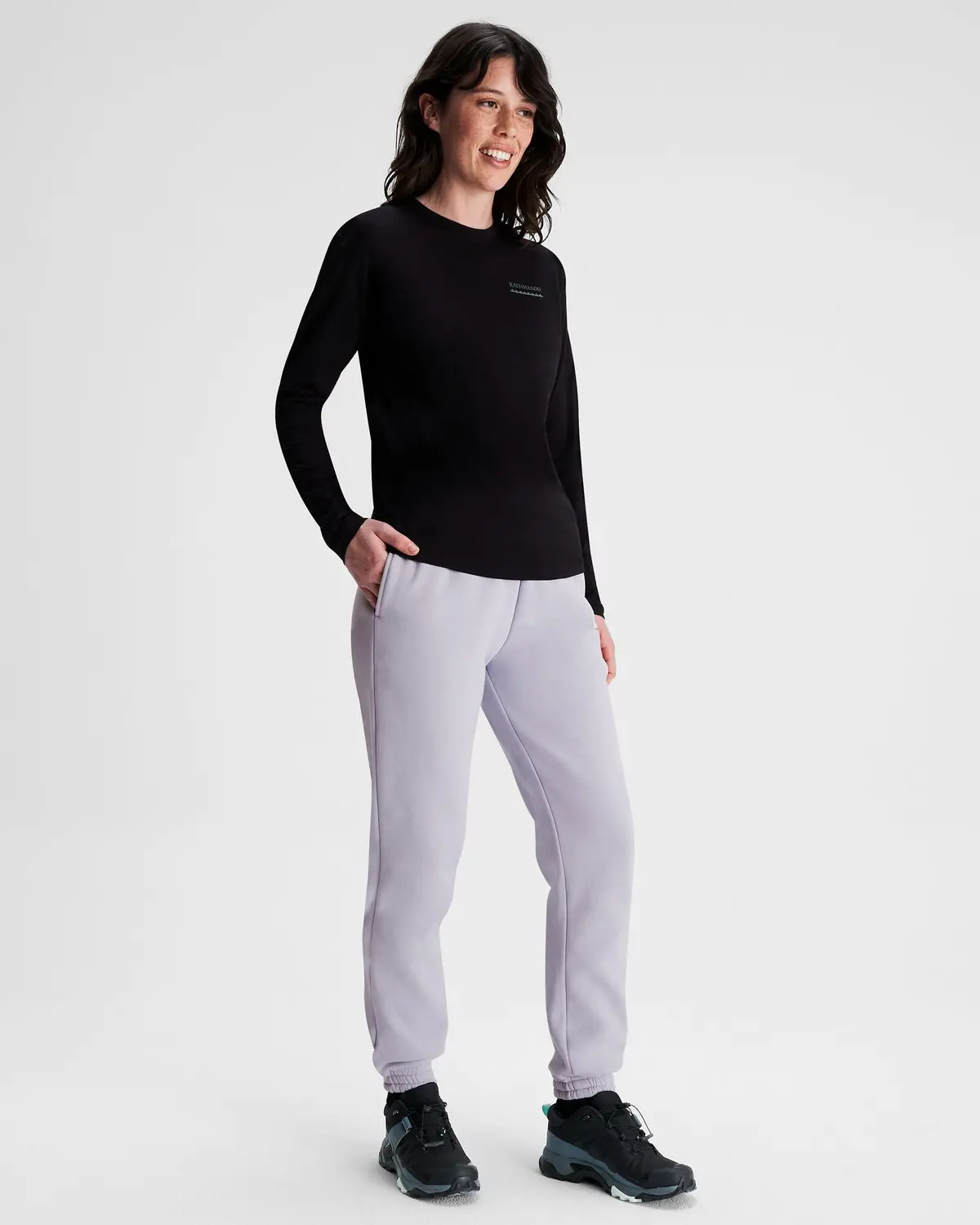 Women's Logo Slouchy Bb Joggers - Dusty Lilac 2