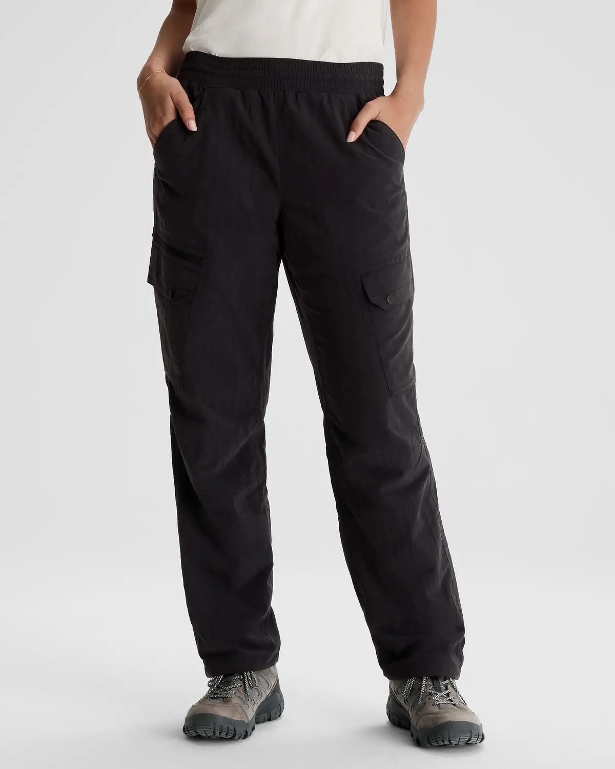 Women's Evry-Day Lined Cargo Pants  - Black 1