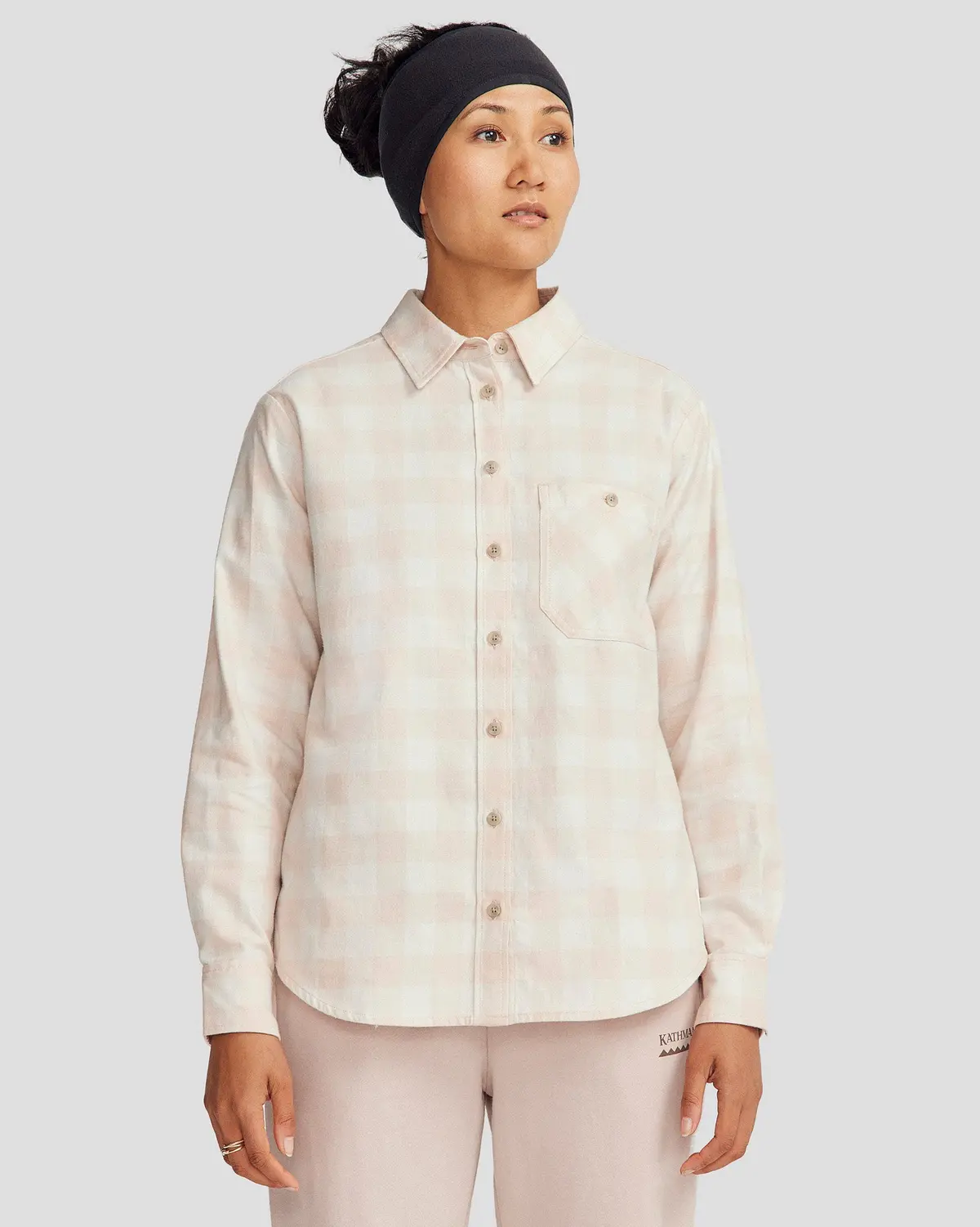 Women's Fyfe Flannel Shirt - Mineral Gingham 1