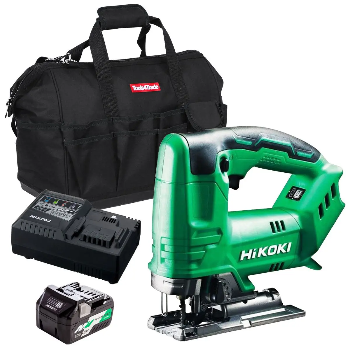 Hikoki Cj18daw2z 18V Cordless Top Handle Jigsaw With 1 X 2.5Ah/5.0Ah Battery Charger & Bag 1