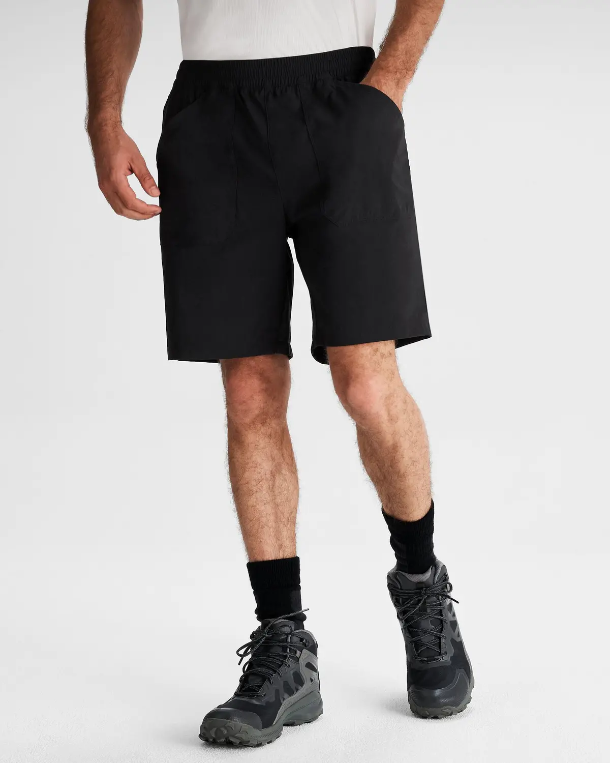 Men's Miro Pull On 8" Shorts - Black Stingray 1