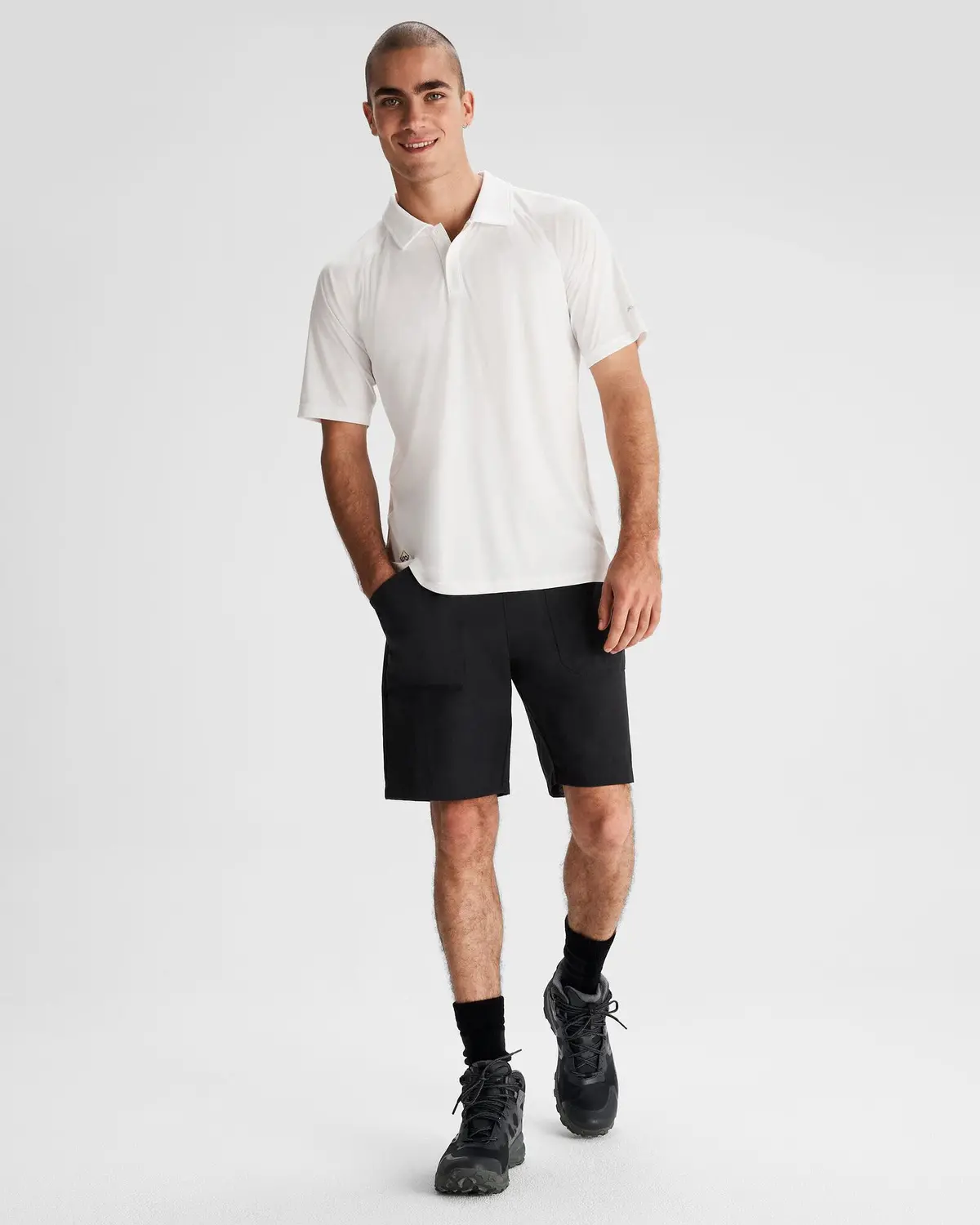 Men's Miro Pull On 8" Shorts - Black Stingray 2