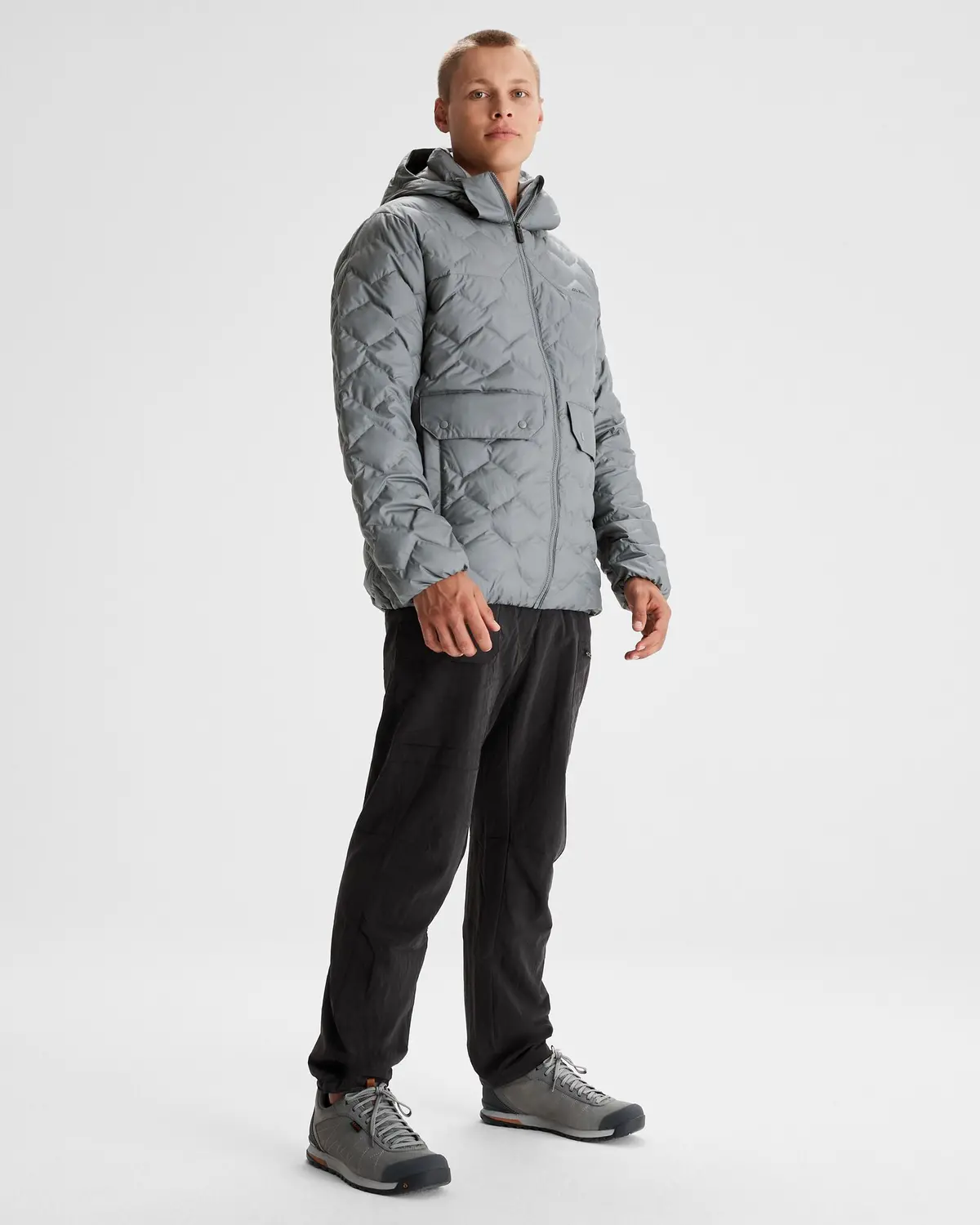 Men's Any Time Down Hooded Parka Jacket  - Moon 2