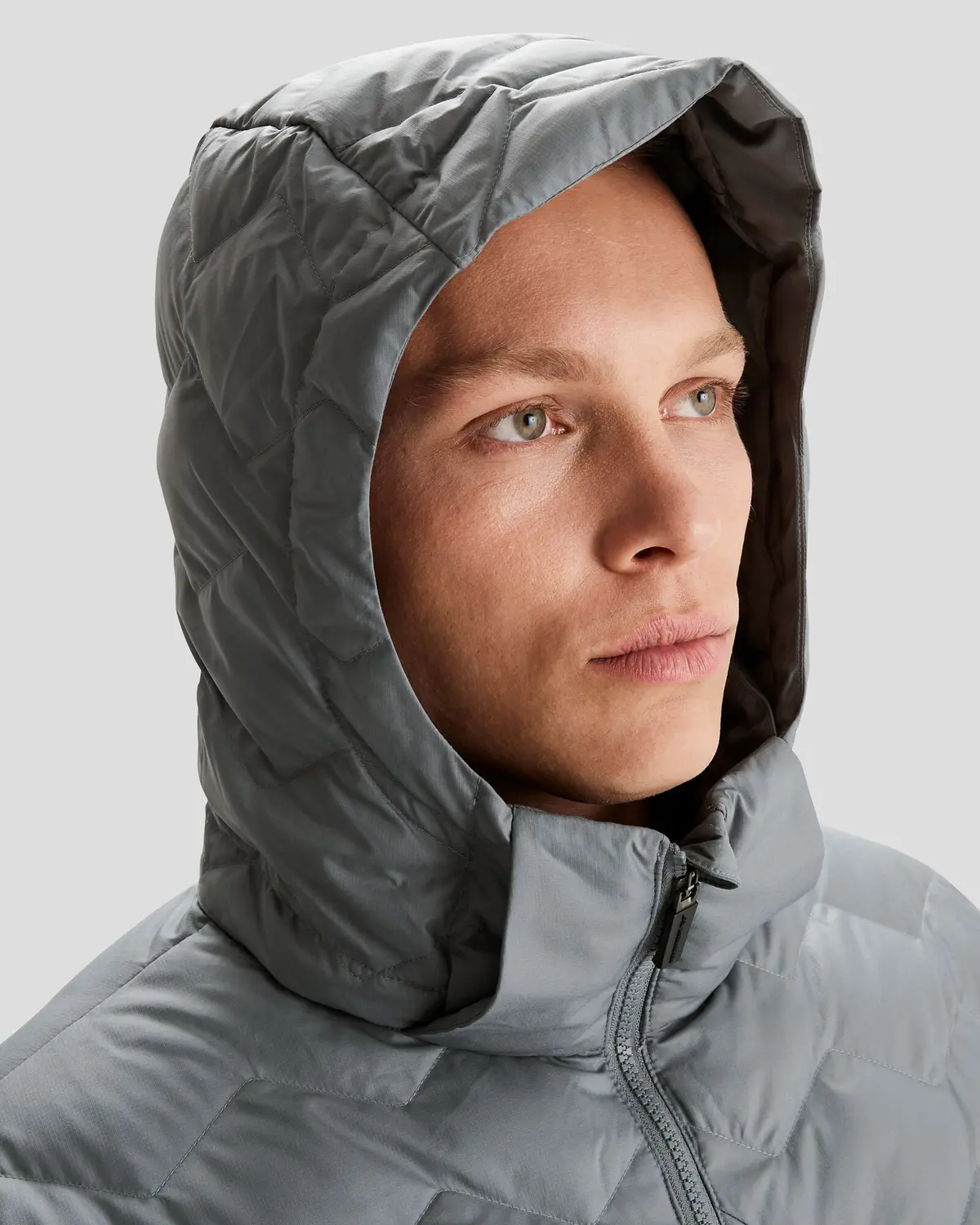 Men's Any Time Down Hooded Parka Jacket  - Moon 4