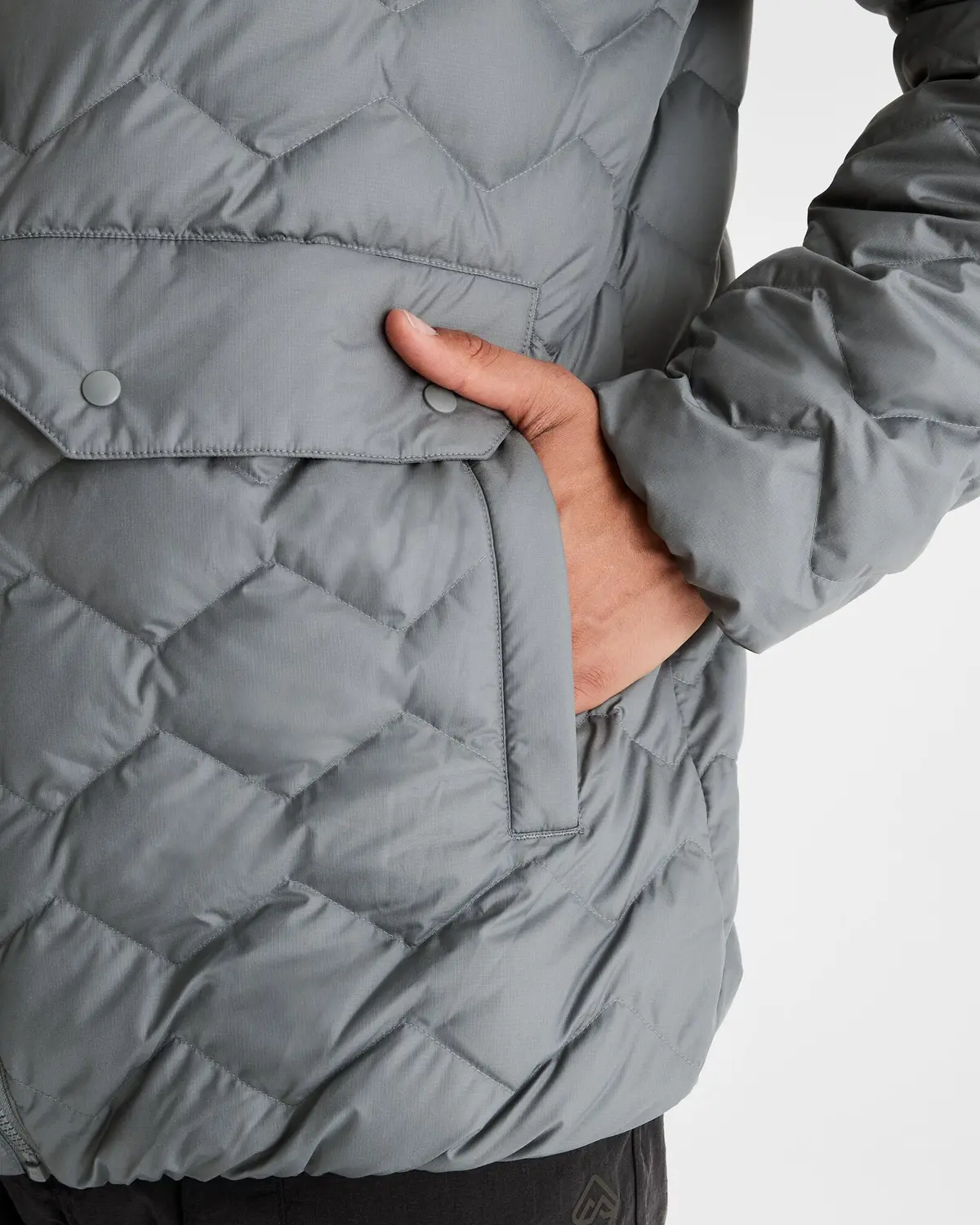 Men's Any Time Down Hooded Parka Jacket  - Moon 6