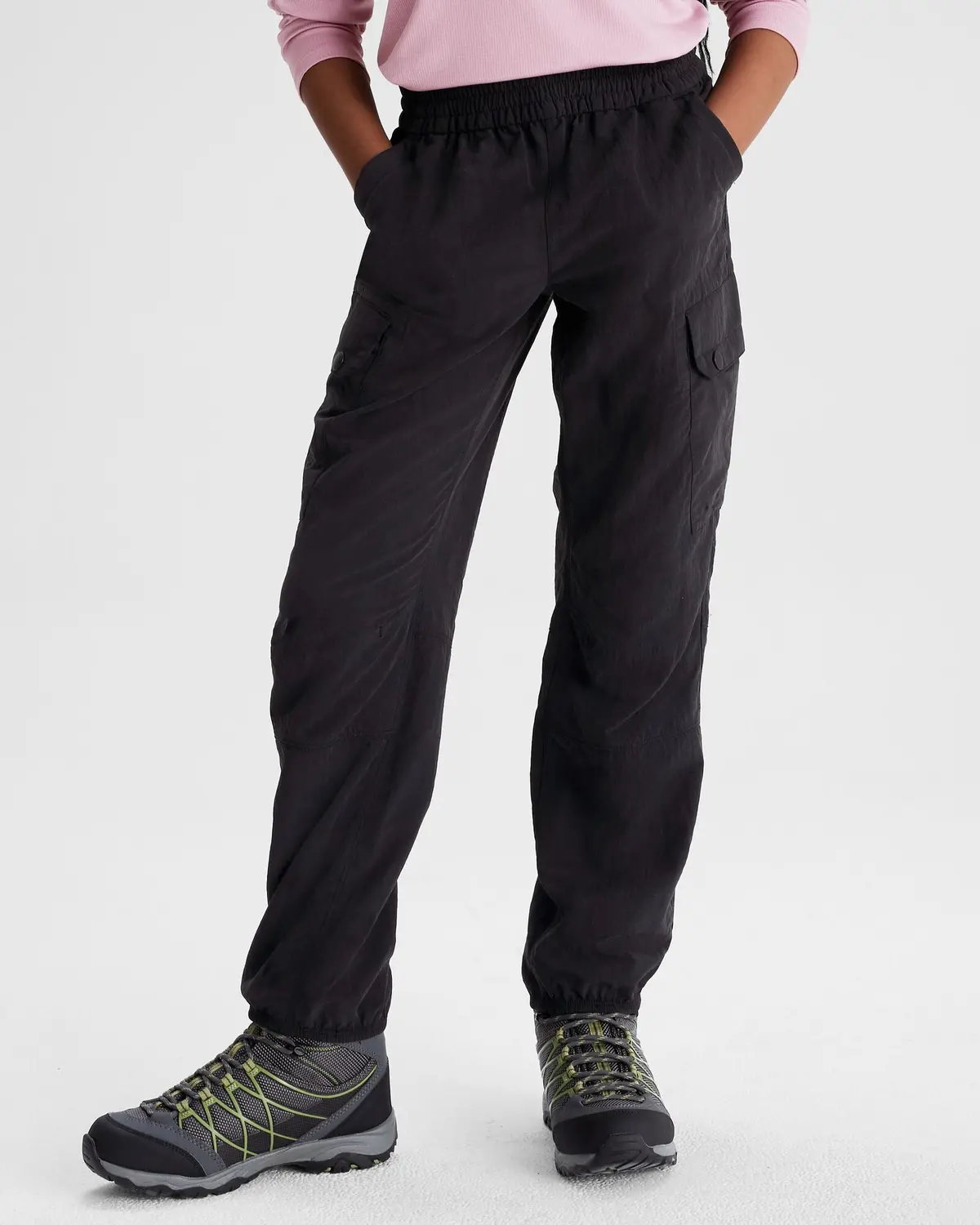 Girls' Evry-Day Cargo Pants - Black 1