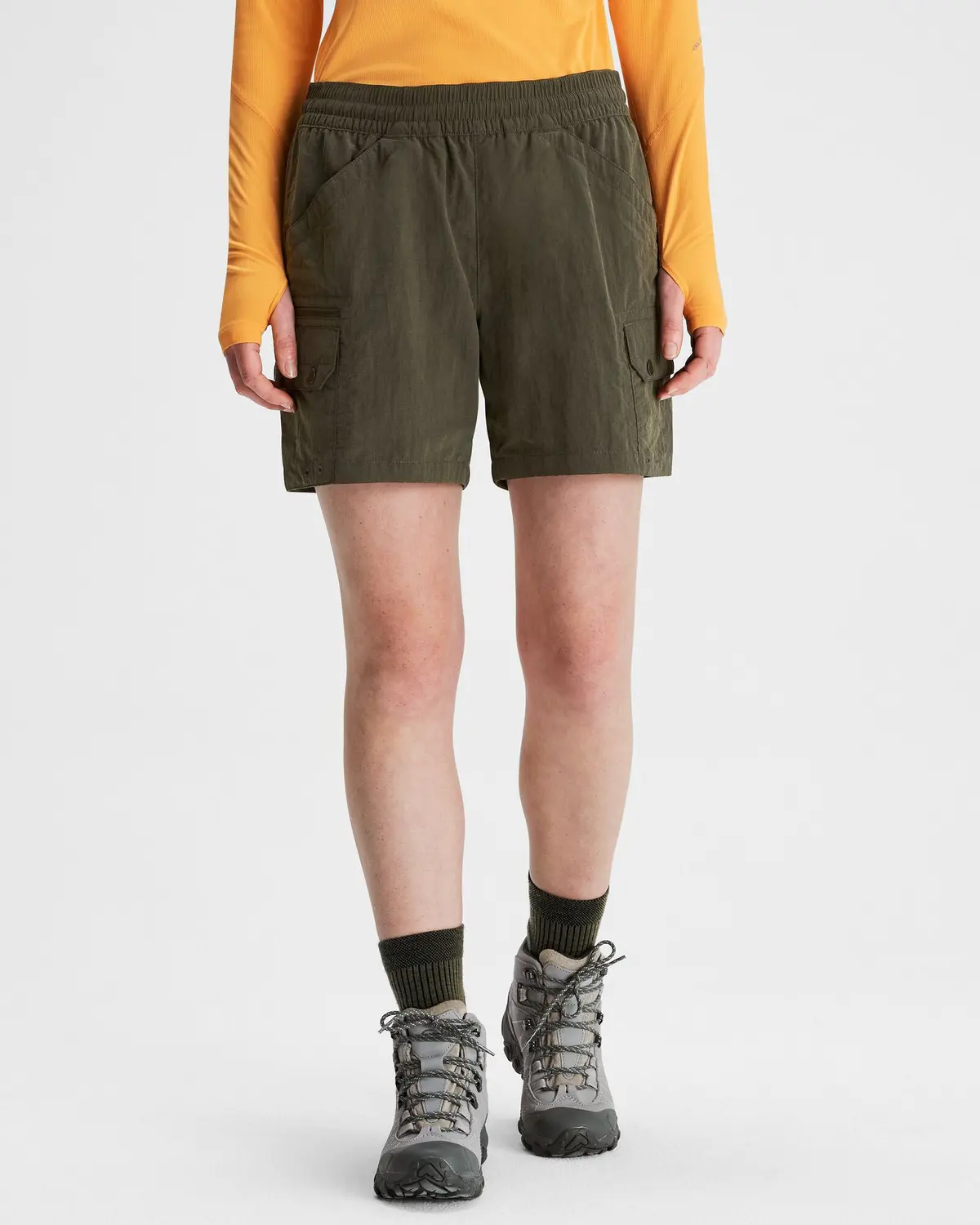 Women's Evry-Day Cargo Shorts - Dark Moss 1