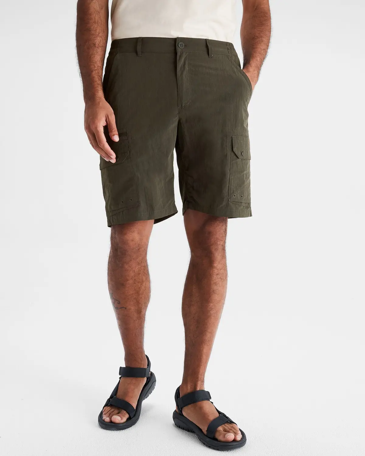 Men's Evry-Day Cargo Shorts - Dark Moss 1