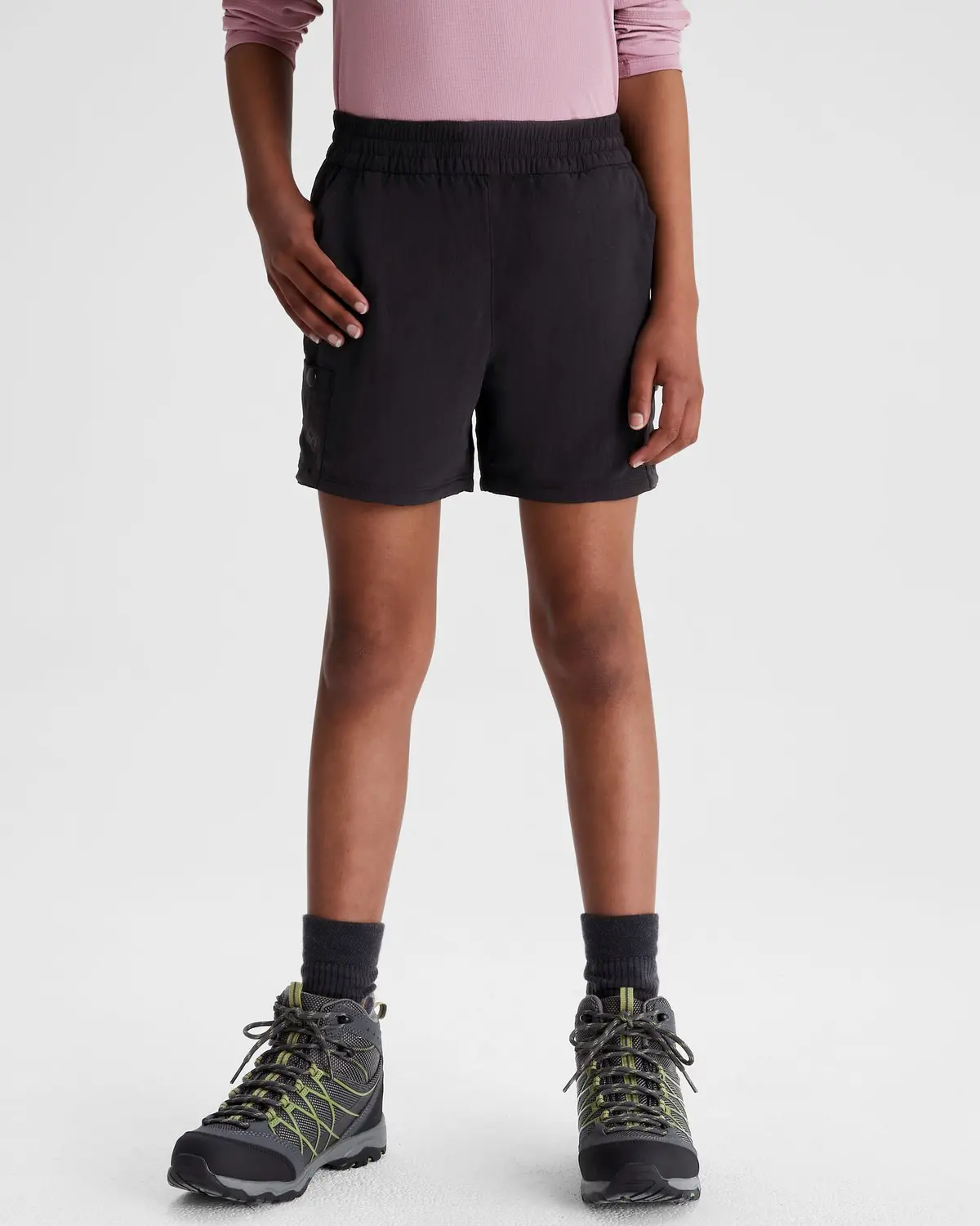 Girls' Evry-Day Cargo Shorts - Black 1