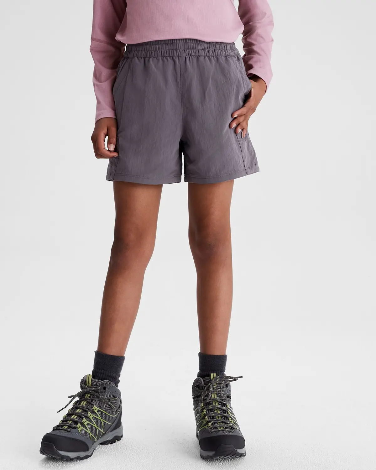 Girls' Evry-Day Cargo Shorts - Light Quartz 1
