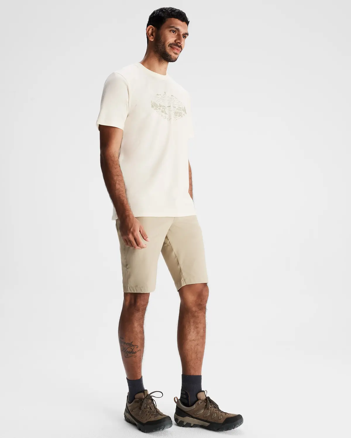 Men's Ridgeline Organic Cotton T-Shirt - Natural 2