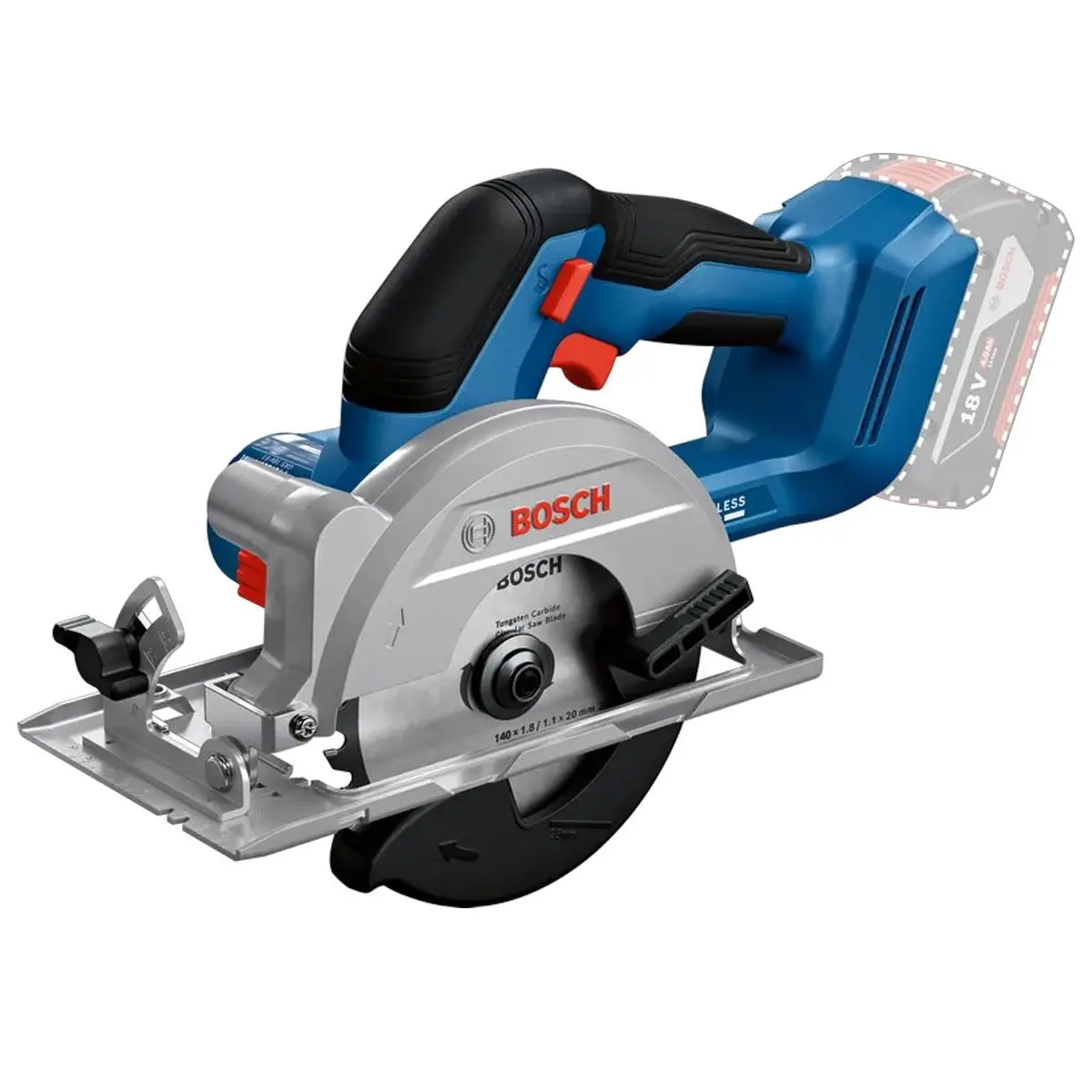 Bosch Gks 18V-51 18V Brushless 140Mm Circular Saw Body Only 06019M3120 1