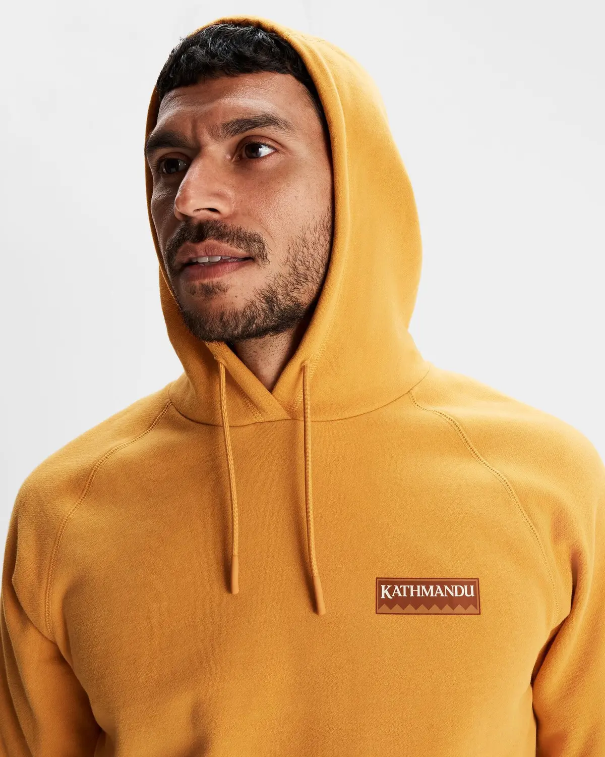 Men's Heritage Logo Lt Bb Hoodie  - Mustard Yellow 4