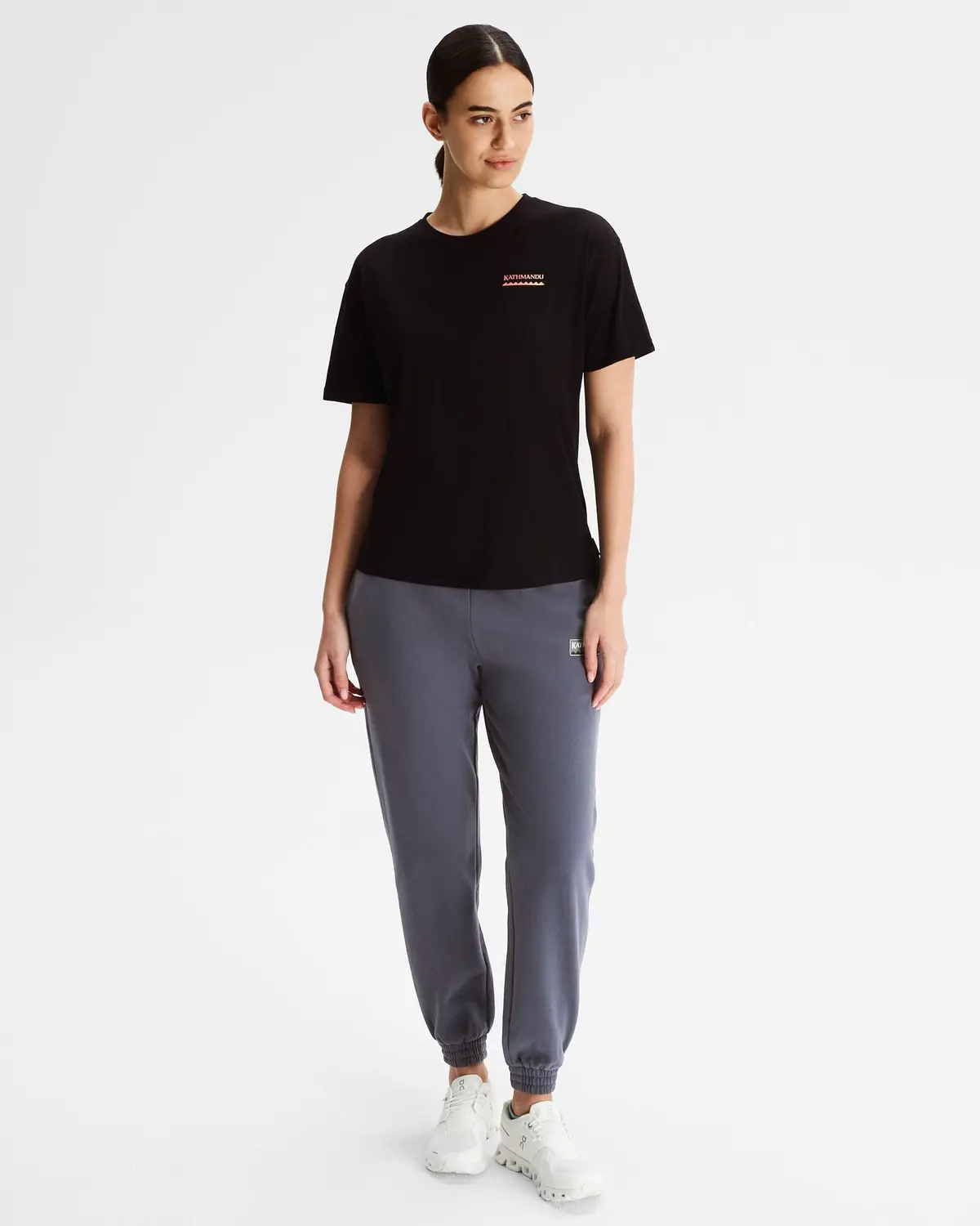 Women's Heritage Logo Slouchy Lt Bb Jogger Pants - Mid Navy 2