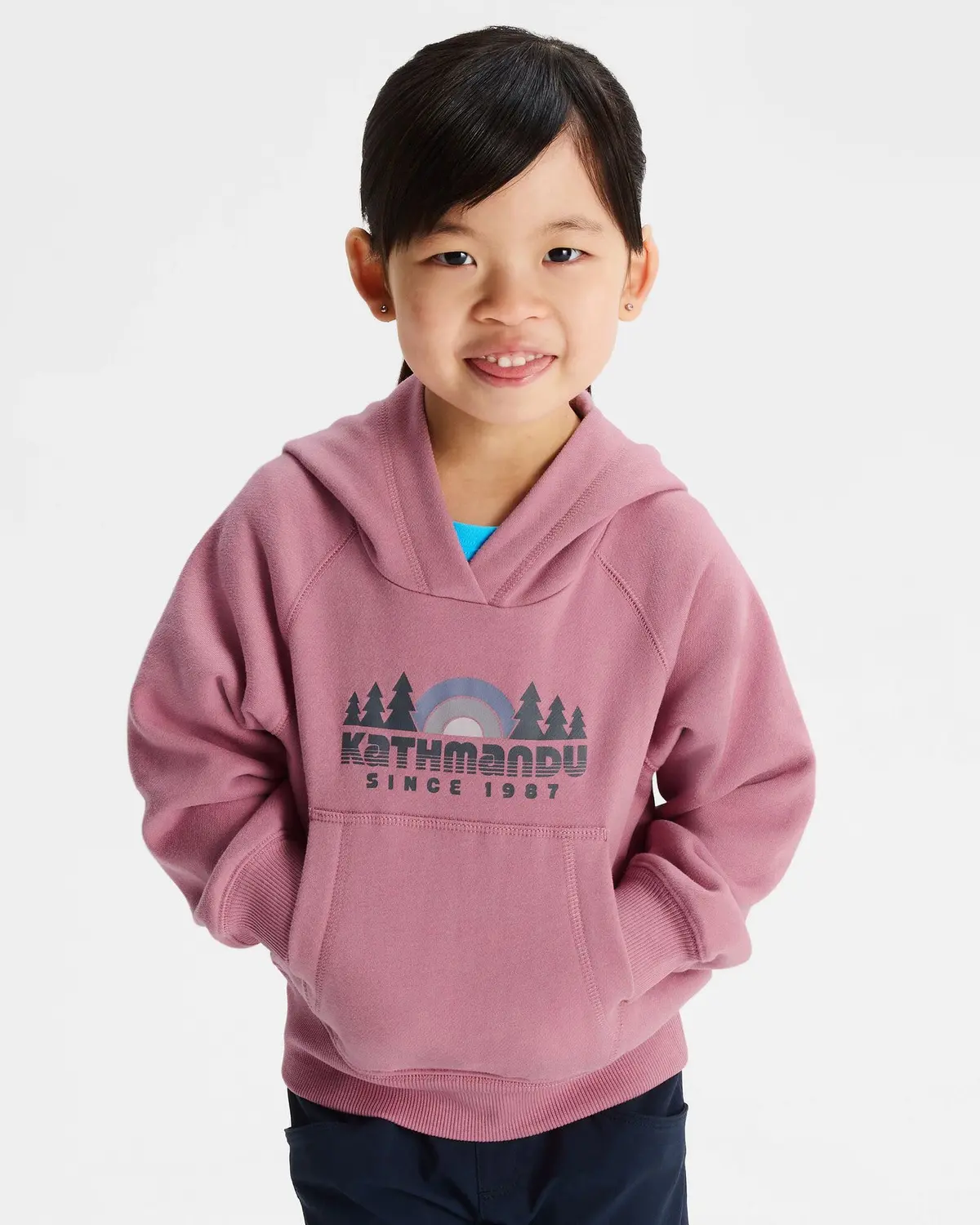 Kids' Retro Logo Lt Bb Hoodie - Orchid 1