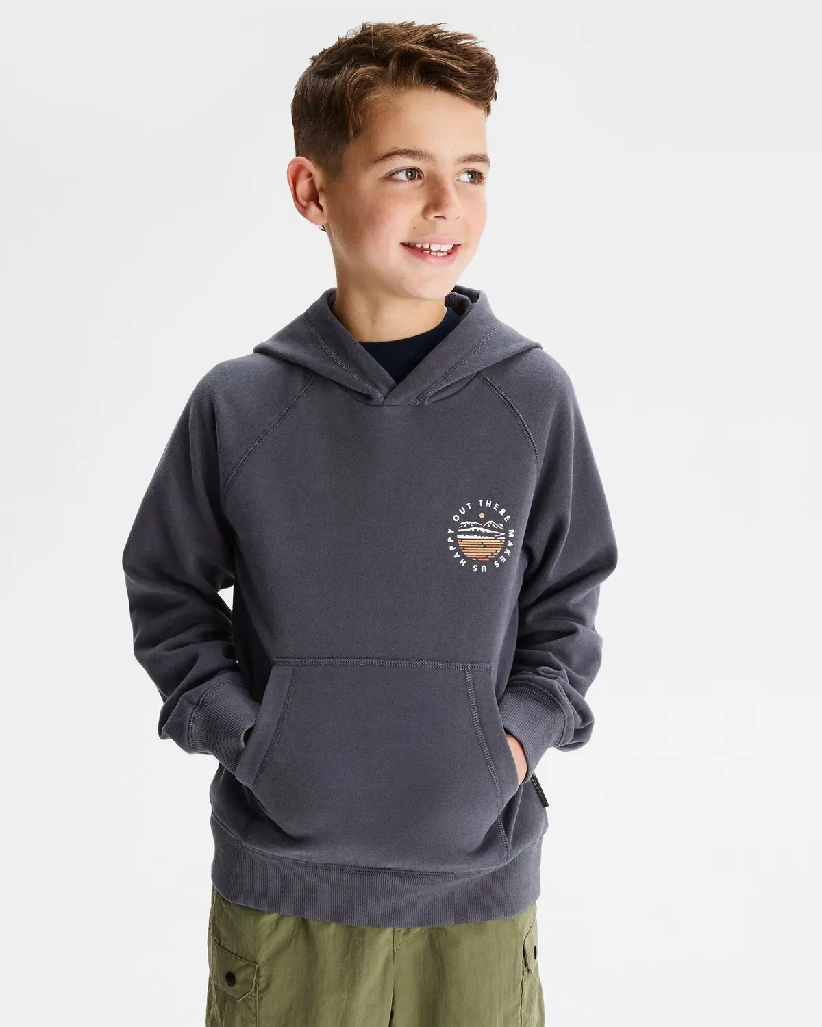 Youth Ot Logo Lt Bb Hoodie - Mid Navy 1