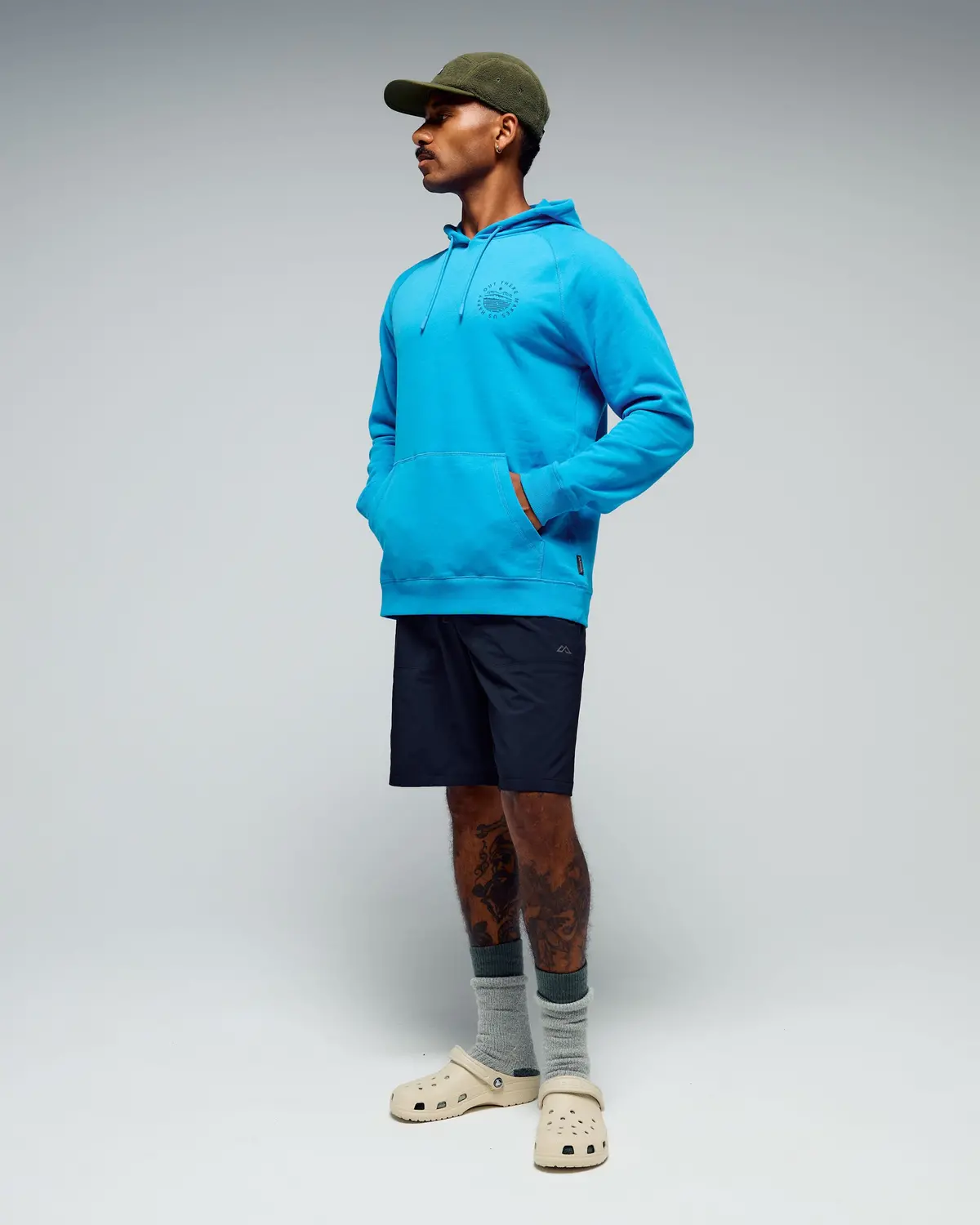Men's Ot Logo Lt Bb Hoodie - Sea Blue 1