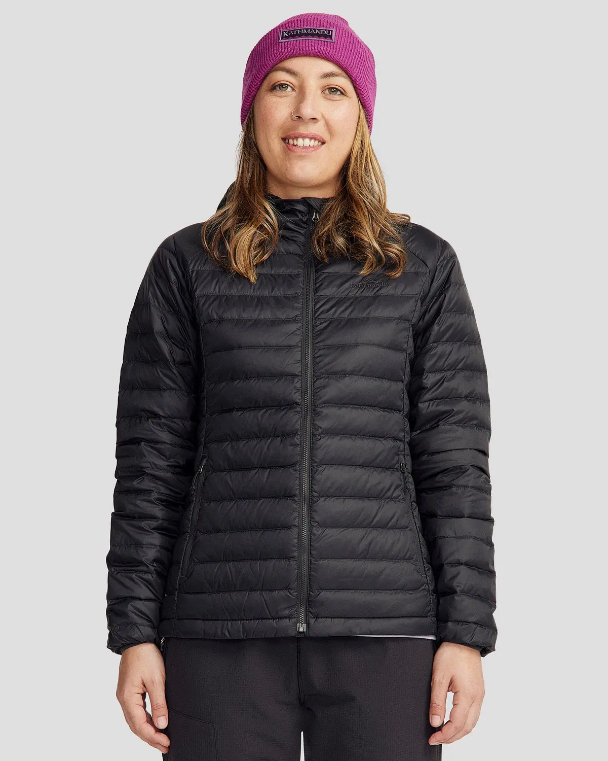 Women's Heli Down Hooded Jacket 3.0 - Black Stingray 1
