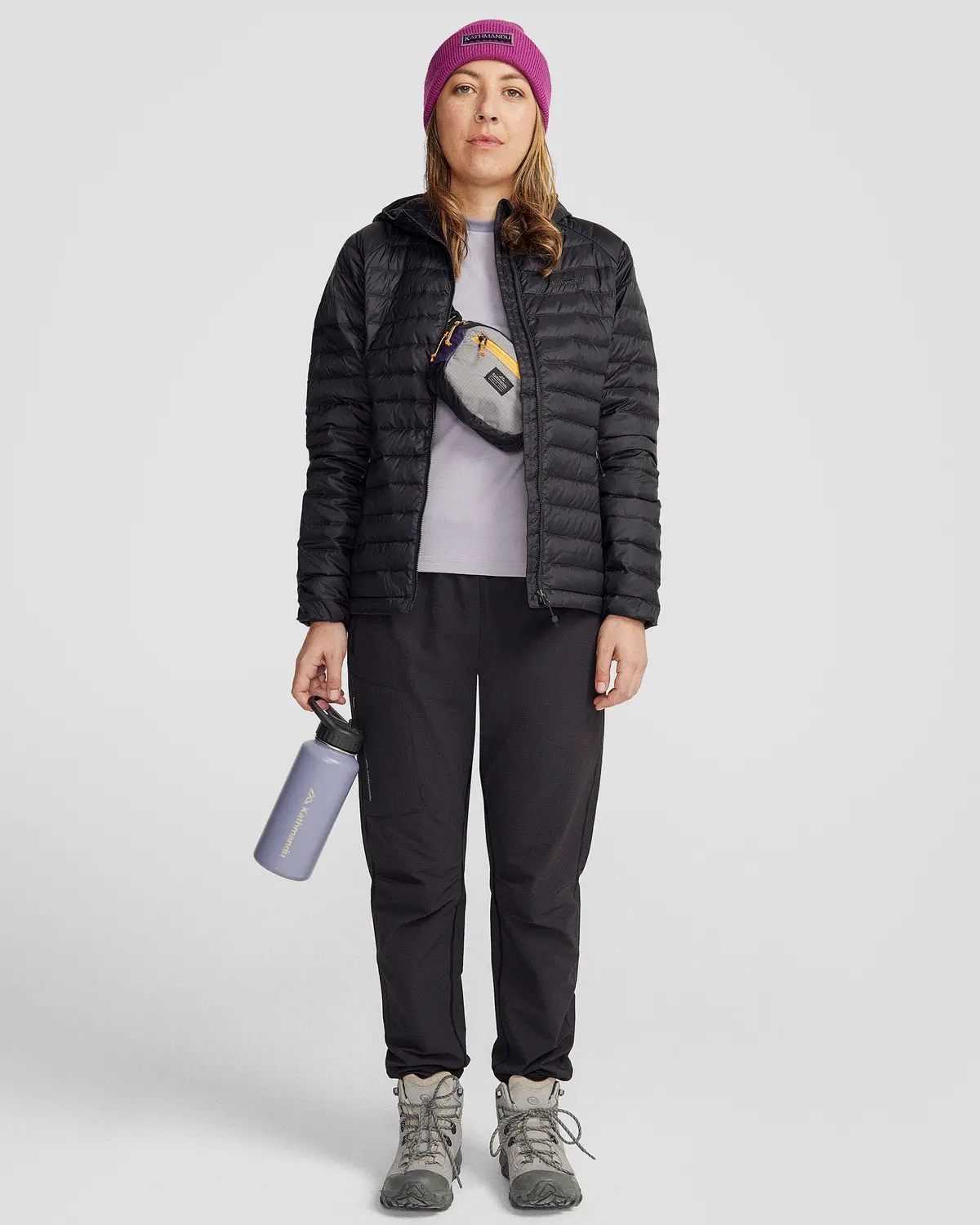 Women's Heli Down Hooded Jacket 3.0 - Black Stingray 2