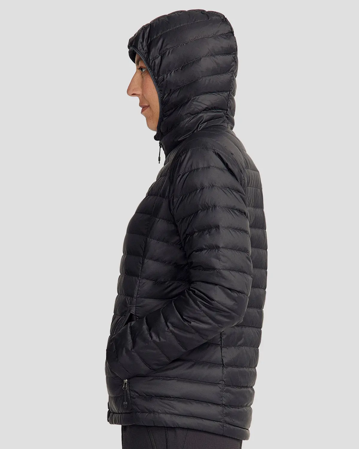 Women's Heli Down Hooded Jacket 3.0 - Black Stingray 3