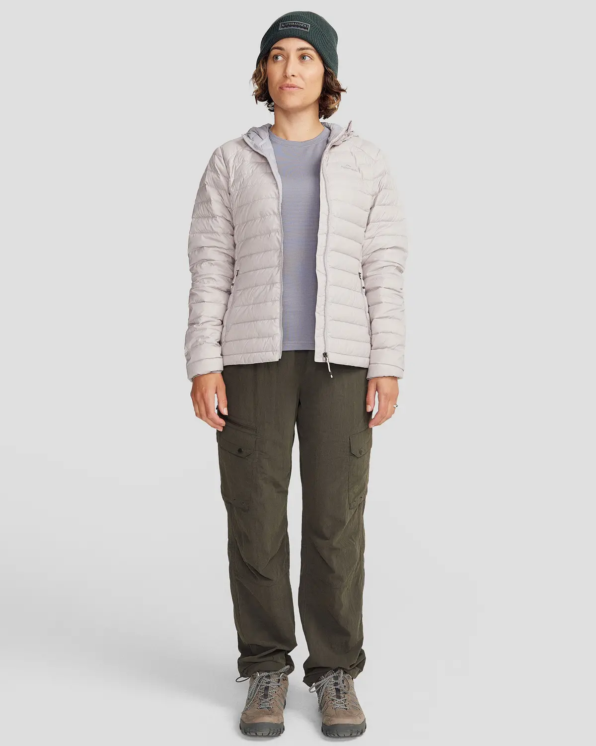 Women's Heli Down Hooded Jacket V3 - Dove 2