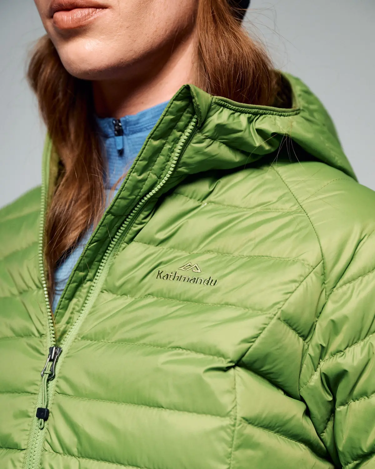 Women's Heli Down Hooded Jacket V3 - Verde 5