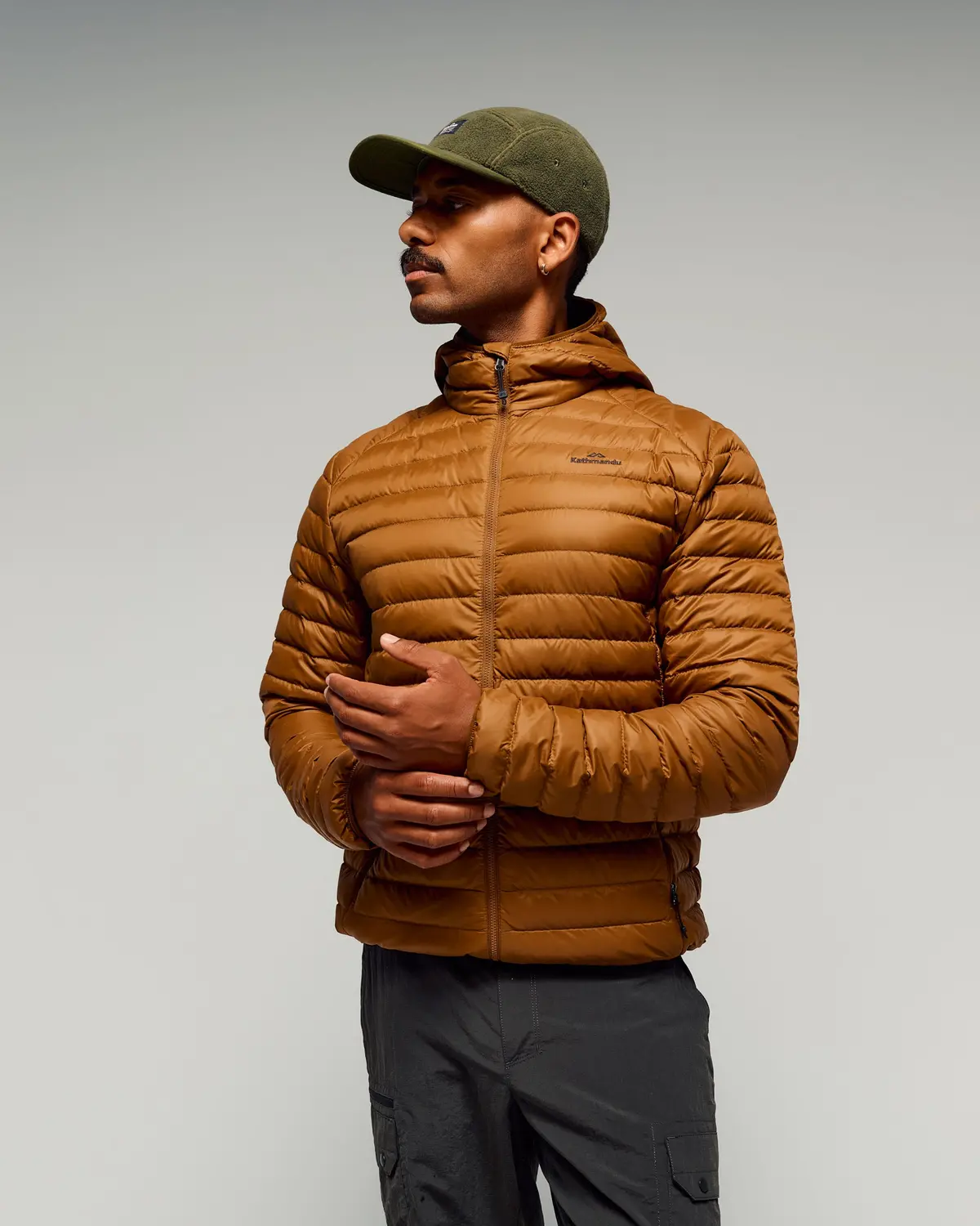Men's Heli Down Hooded Jacket V3 - Bark 1