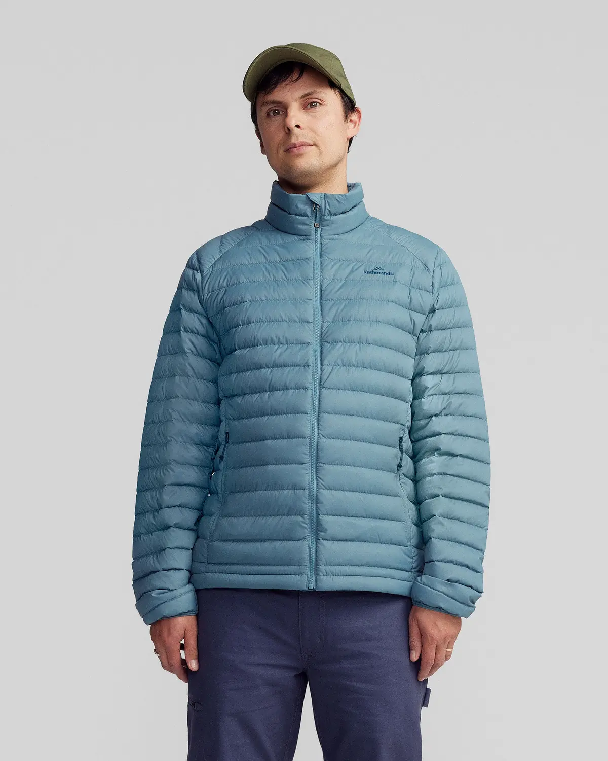 Men's Heli Down Jacket V4 - Washed Blue 1