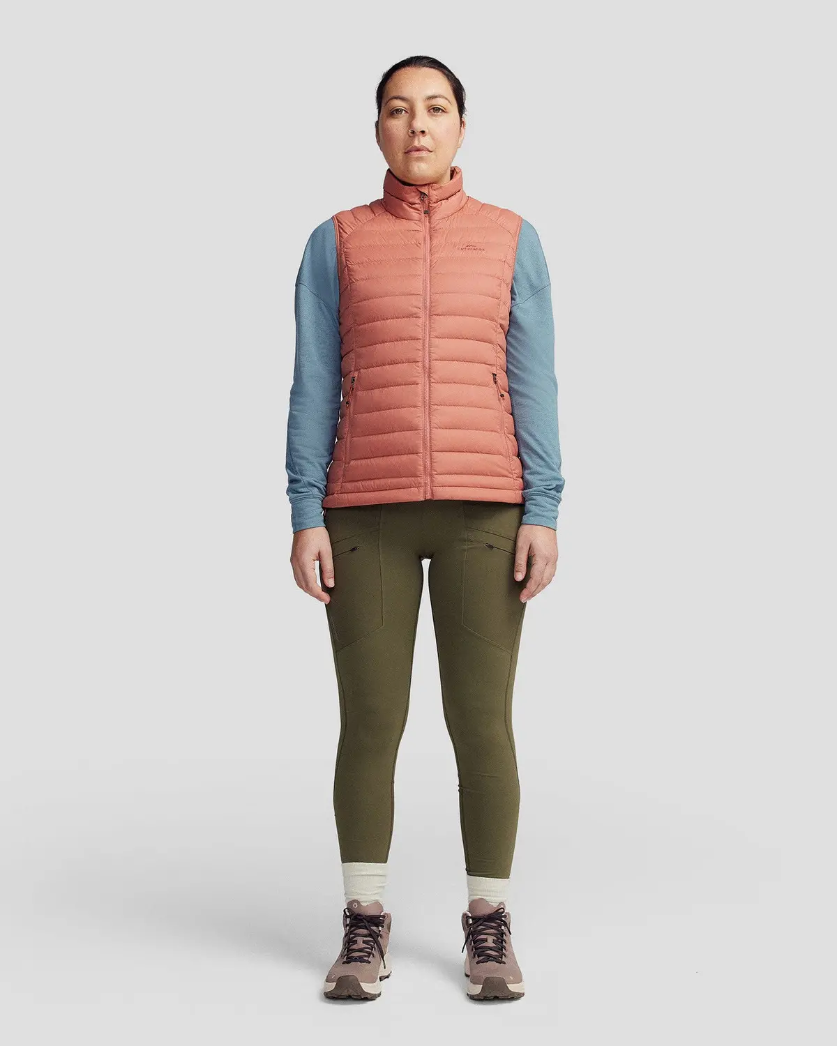 Women's Heli Down Vest V2 - Clay 2
