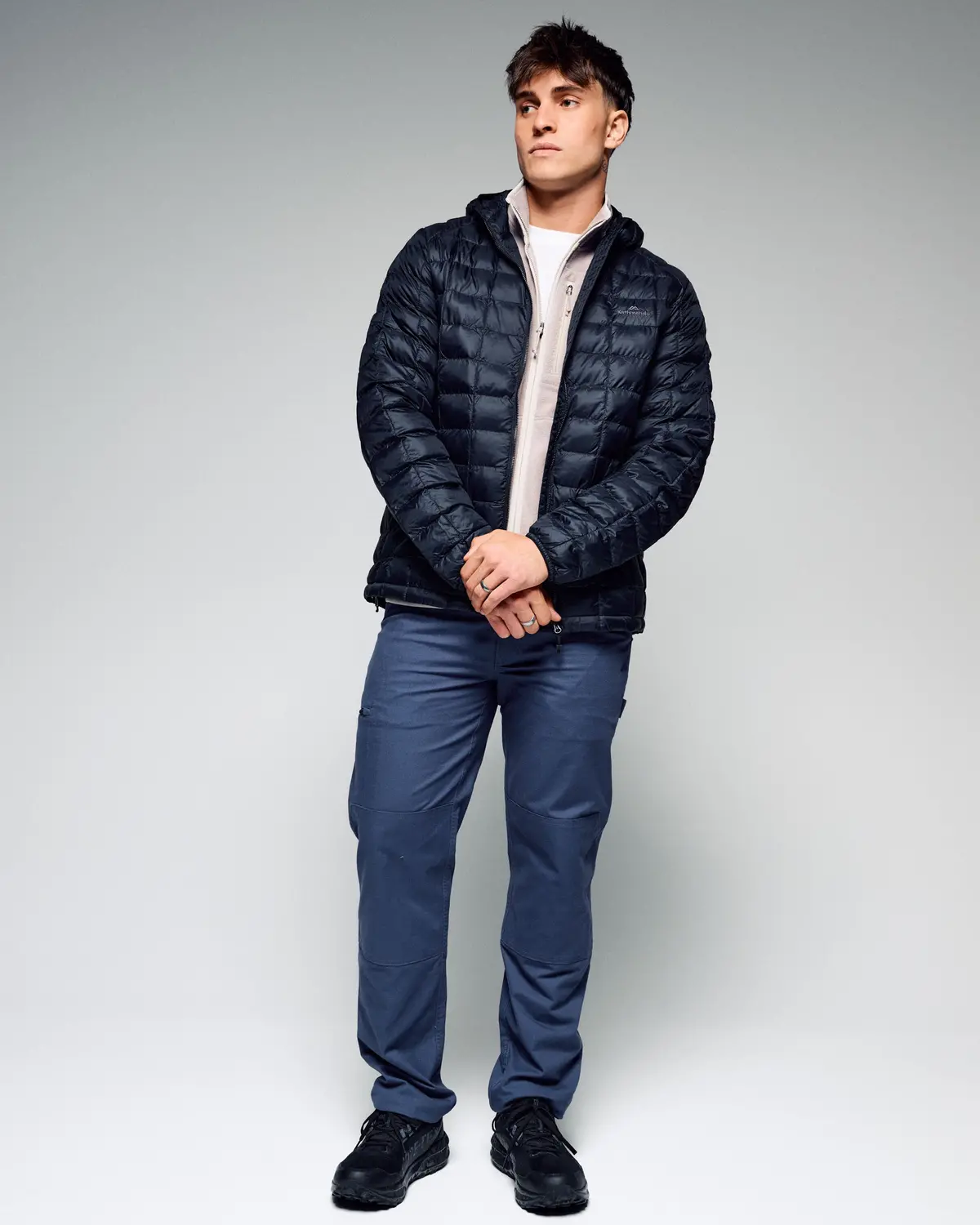Men's Heli Insulated Hooded Jacket - Black Stingray 1