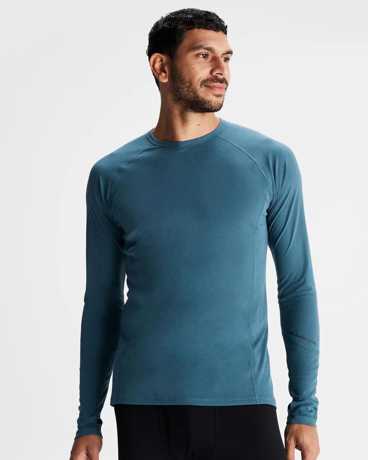 Men's Kmdaction Baselayer Top  - Steel Blue 1