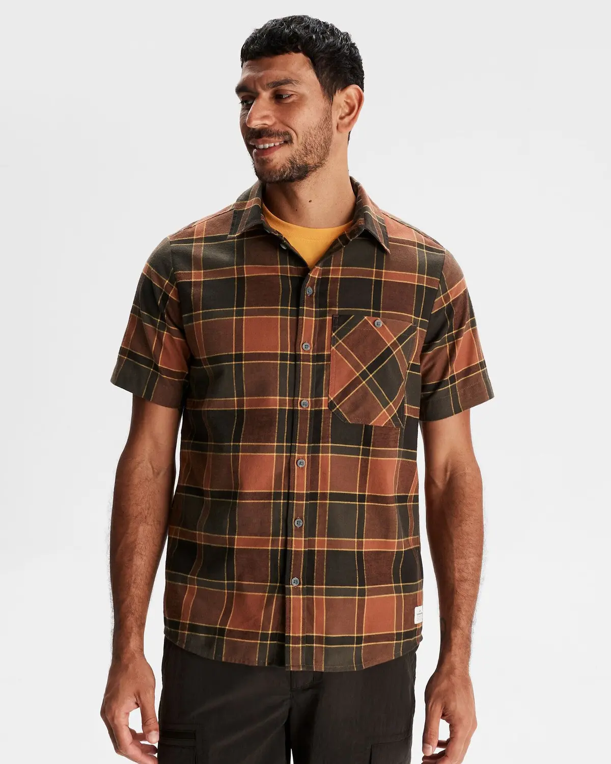 Men's Fyfe Short Sleeve Shirt - Redwood Plaid 1