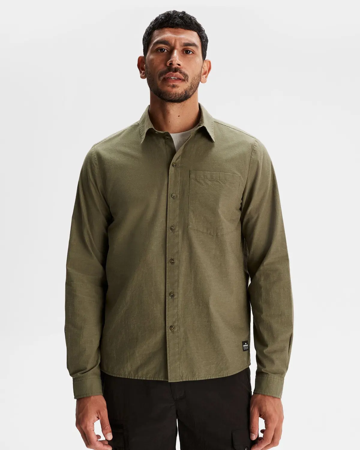 Men's Flaxton Lt Long Sleeve Shirt - Moss 1