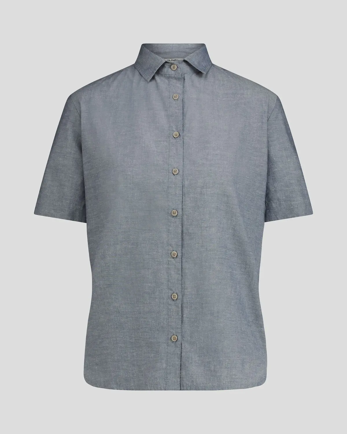 Women's Flaxton Lt Short Sleeve Shirt - Chambray Blue 5