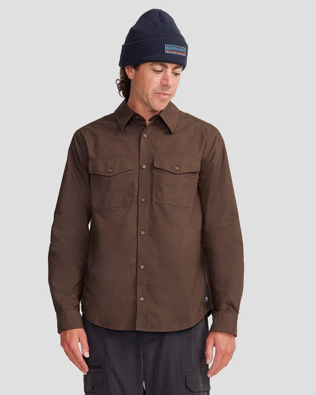Vander Ht Men's Long Sleeve Shirt - Cold Brew 1