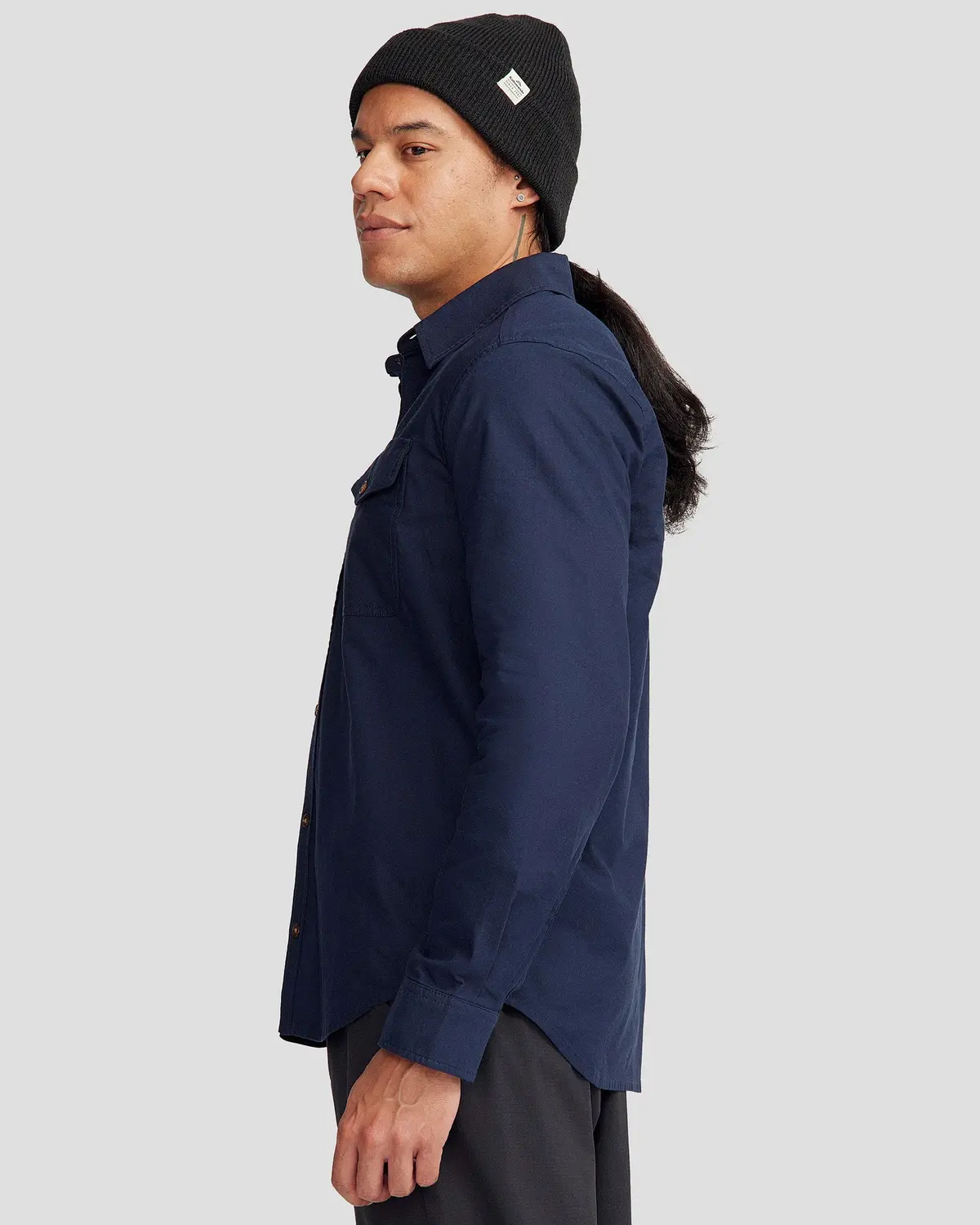 Vander Ht Men's Long Sleeve Shirt - Pure Navy 3