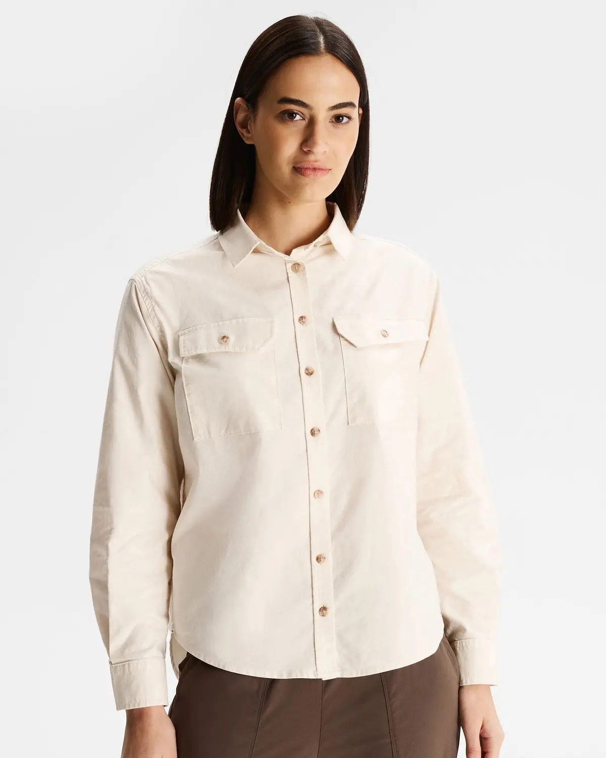 Vander Ht Women's Long Sleeve Shirt - Natural 1