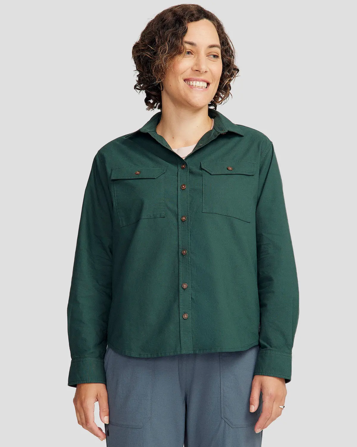 Vander Ht Women's Long Sleeve Shirt - Deep Forest 1