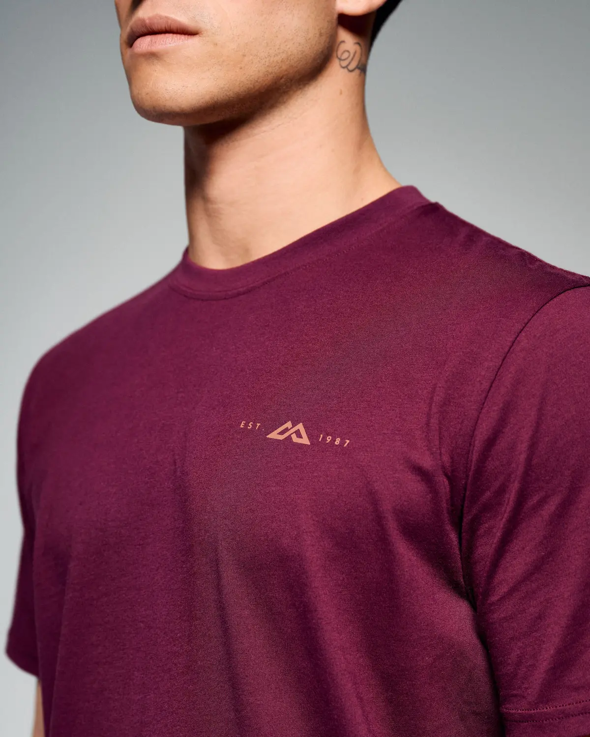 Men's 1987 Organic Cotton T-Shirt - Mulberry 3