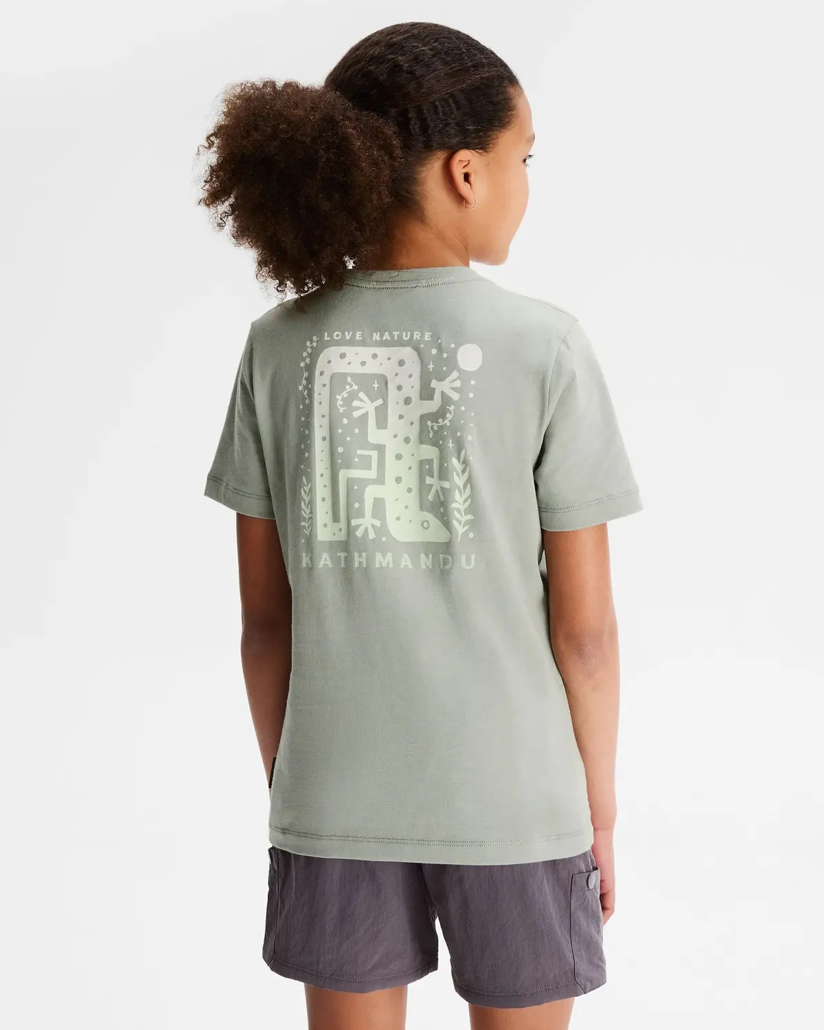 Girls' Geo Skink Organic Cotton T-Shirt - Gum Tree 3
