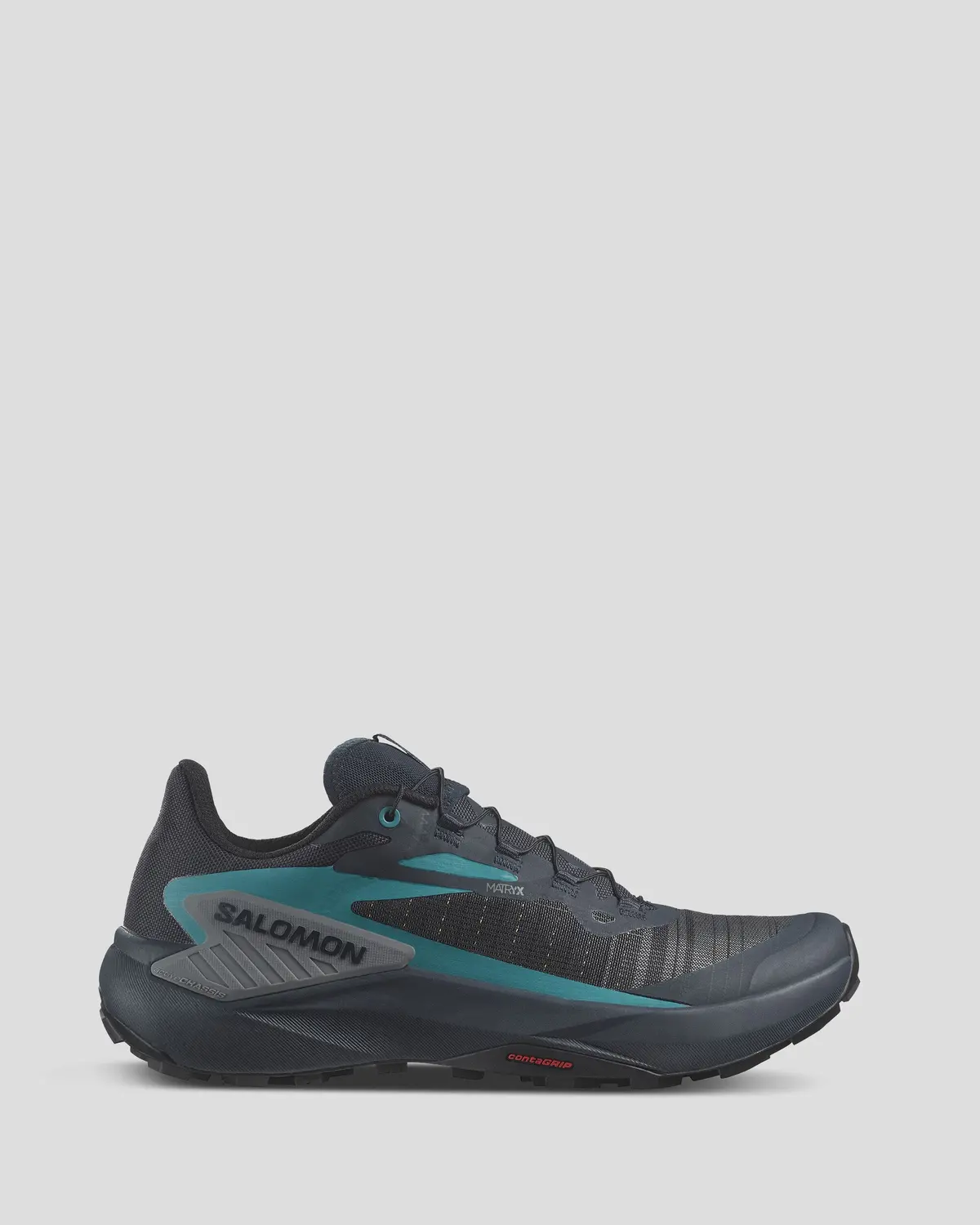 Men's Salomon Genesis Trail Running Shoes - Carbon/Tahitian Tide/Quiet Shade 1