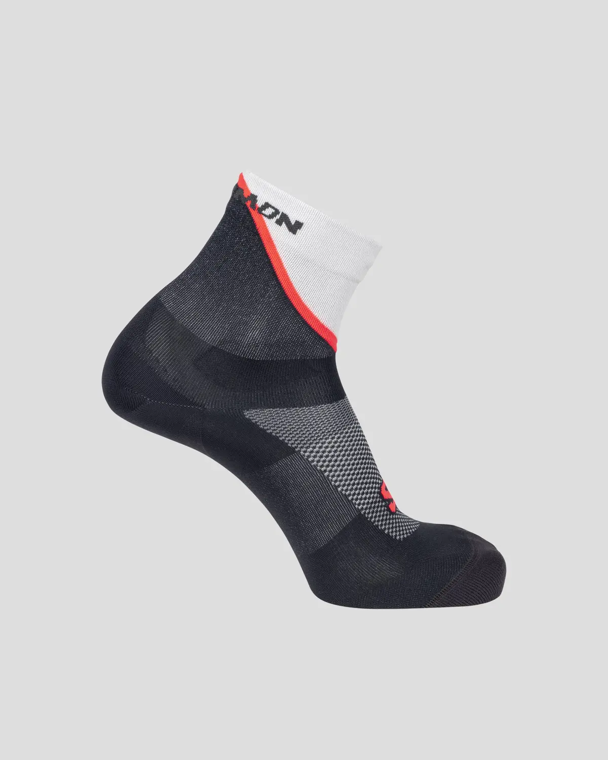 Salomon Pulse Ankle Socks - Icicle/Nine Iron/Neon Flame 1